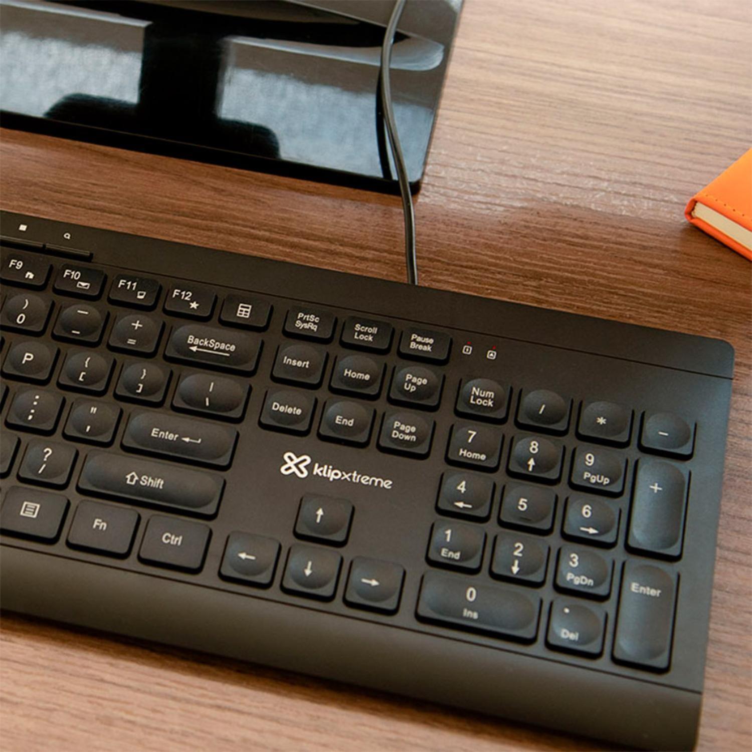 KlipXtreme Teclado alambrico USB KKM-525S-3