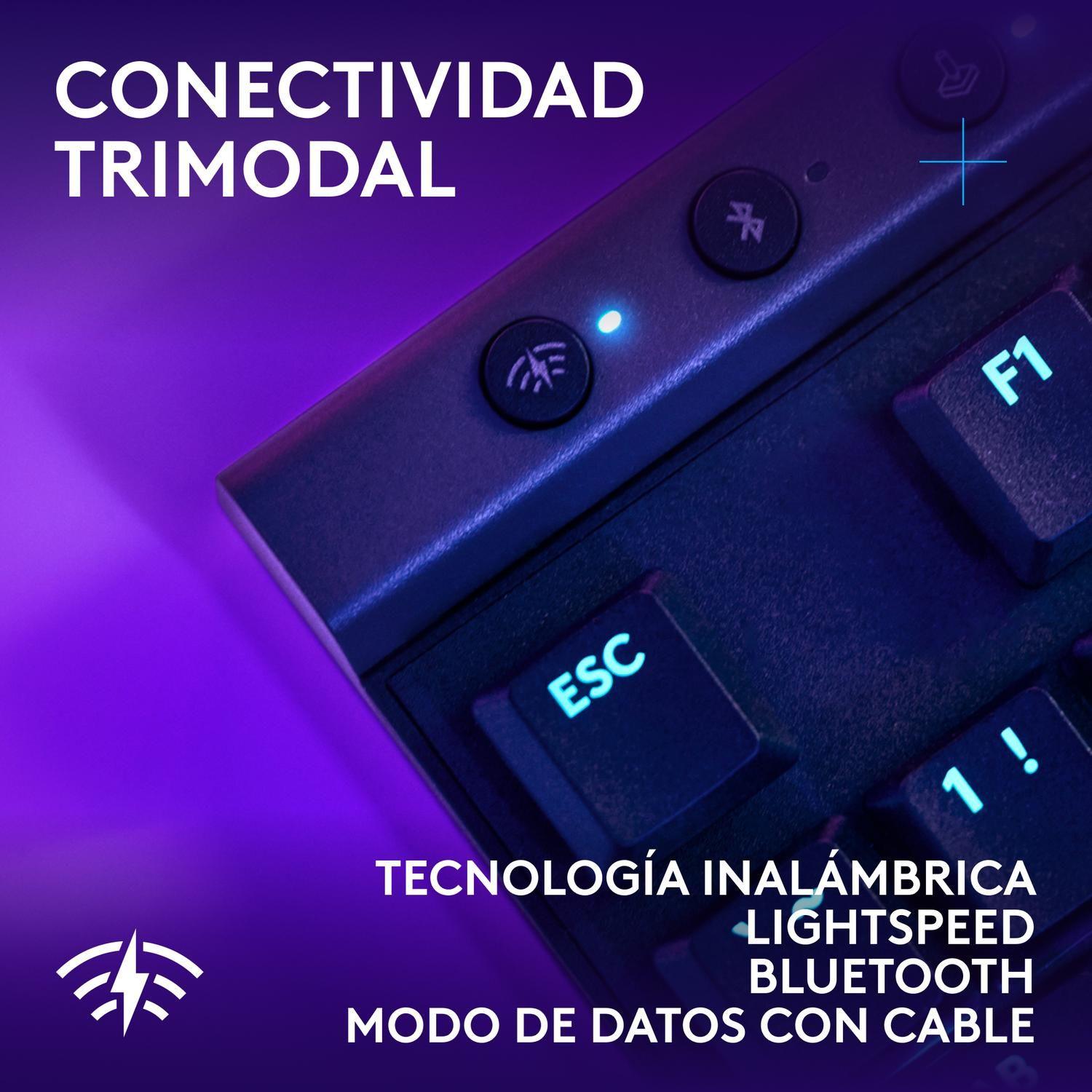 Teclado Gamer Inalambrico Logitech G515 Lightspeed TKL Negro Ingles-4