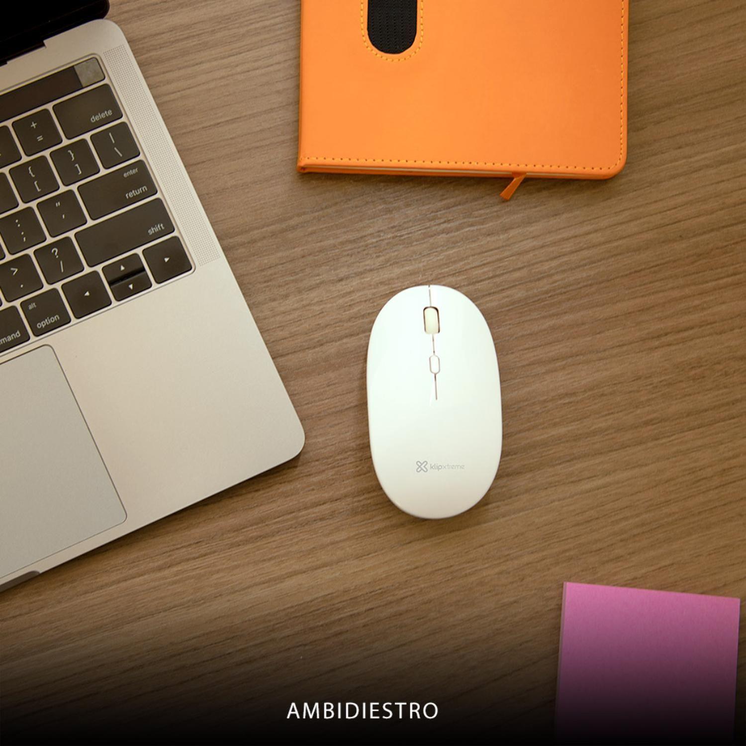 KlipXtreme Mouse inalambrico 1600DPI 4 bot KMW-335WH-3