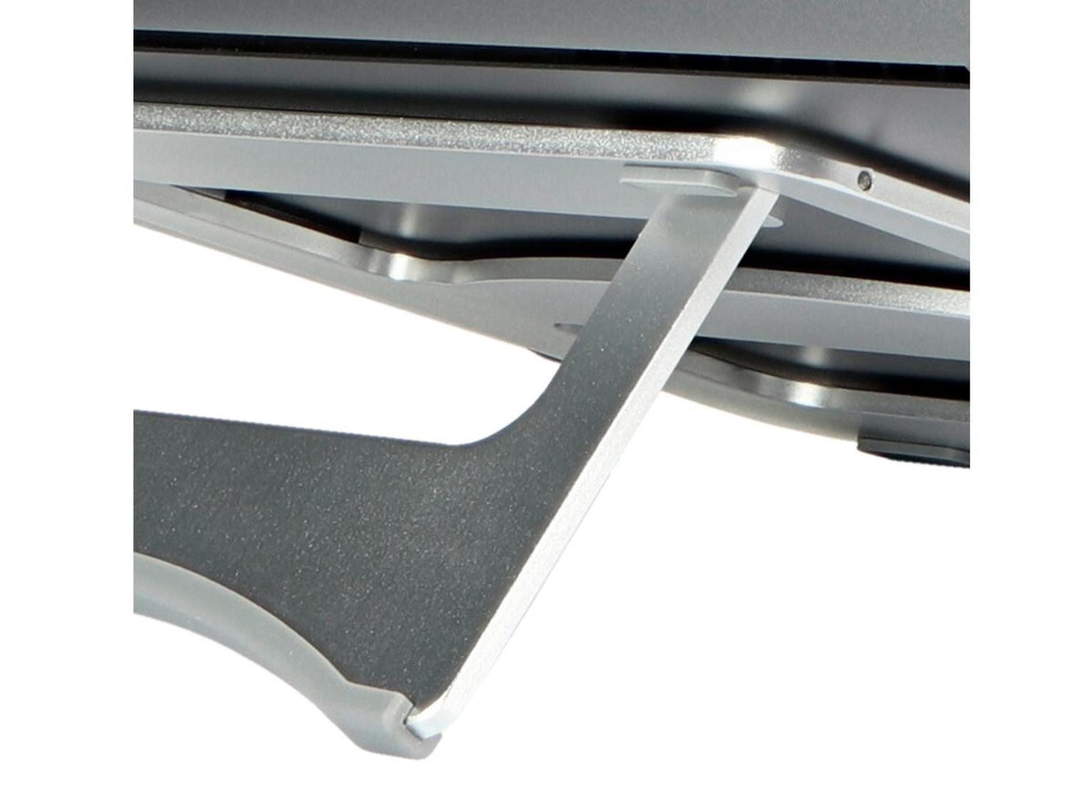 Base p/Ntbk 15,6' Aluminio Portatil KlipXtreme KAS-001 Plata-3