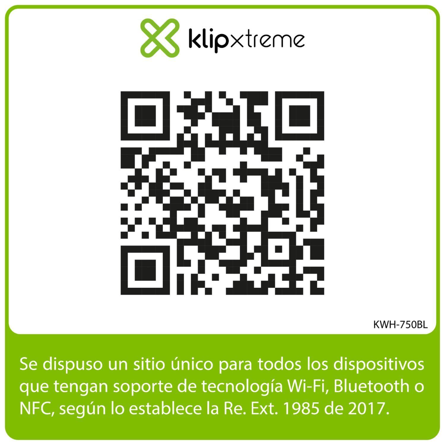 Audífonos On Ear Klip Xtreme Style Azul KWH-750BL-3