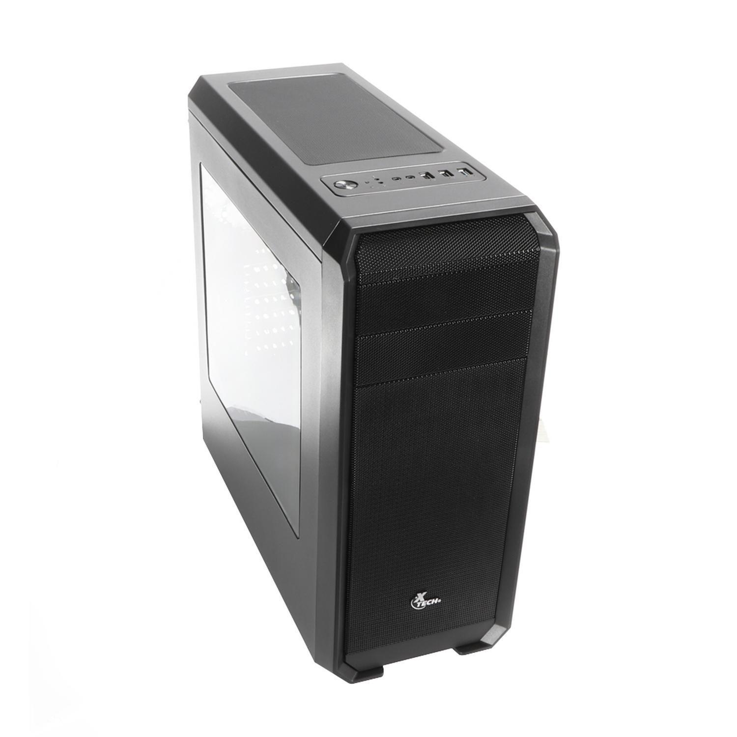 Gabinete Gamer ATX MidT USBx3 Lateral Acrilico Xtech XT-GMR1 Negro-0