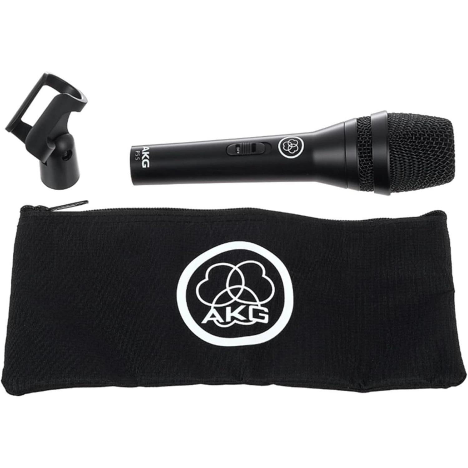 Micrófono Dinámico Vocal AKG P5S Cardiode-4