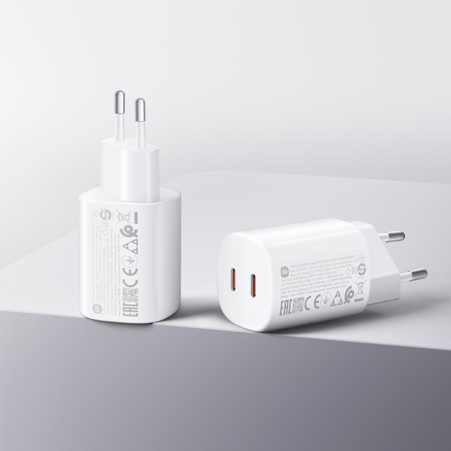 Xiaomi 45W Nano Turbo Charging Power Adapter (2-Port) EU-4