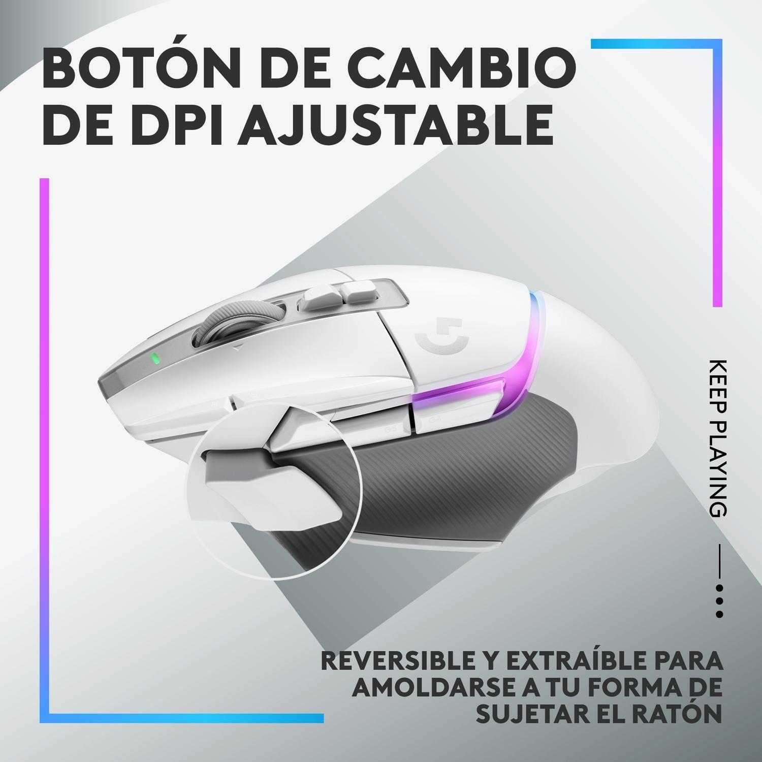 Logitech G G502 X PLUS Mouse óptico Bluetooth-5