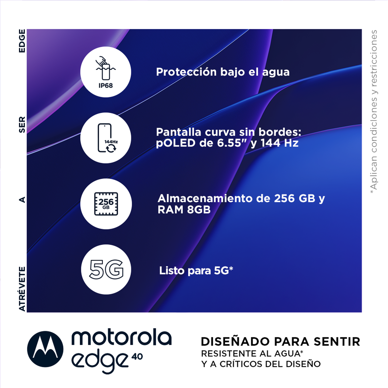 Celular Motorola EDGE 40 8+256 negro-2