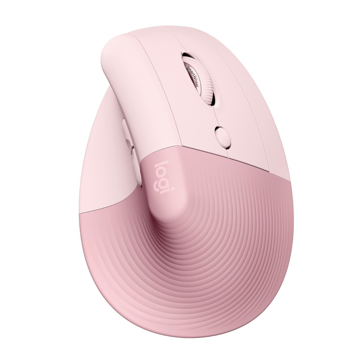Mouse Inalambrico Logitech Lift Vertical Rosado-1