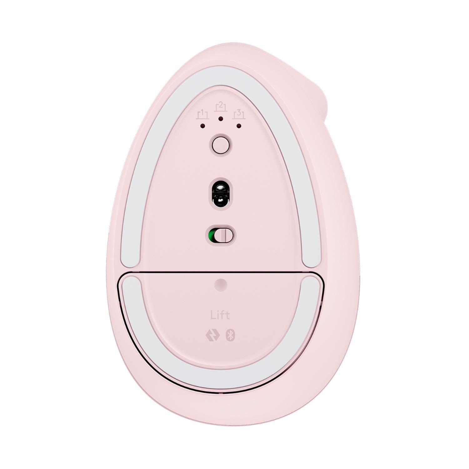 Mouse Inalambrico Logitech Lift Vertical Rosado-4