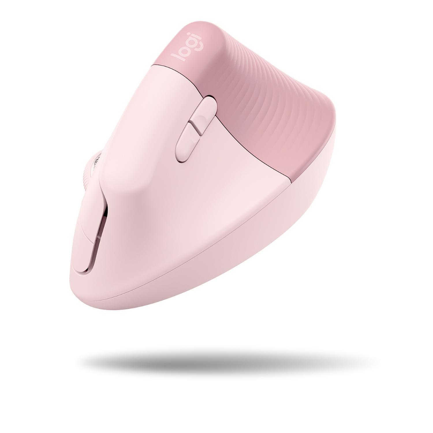 Mouse Inalambrico Logitech Lift Vertical Rosado-5