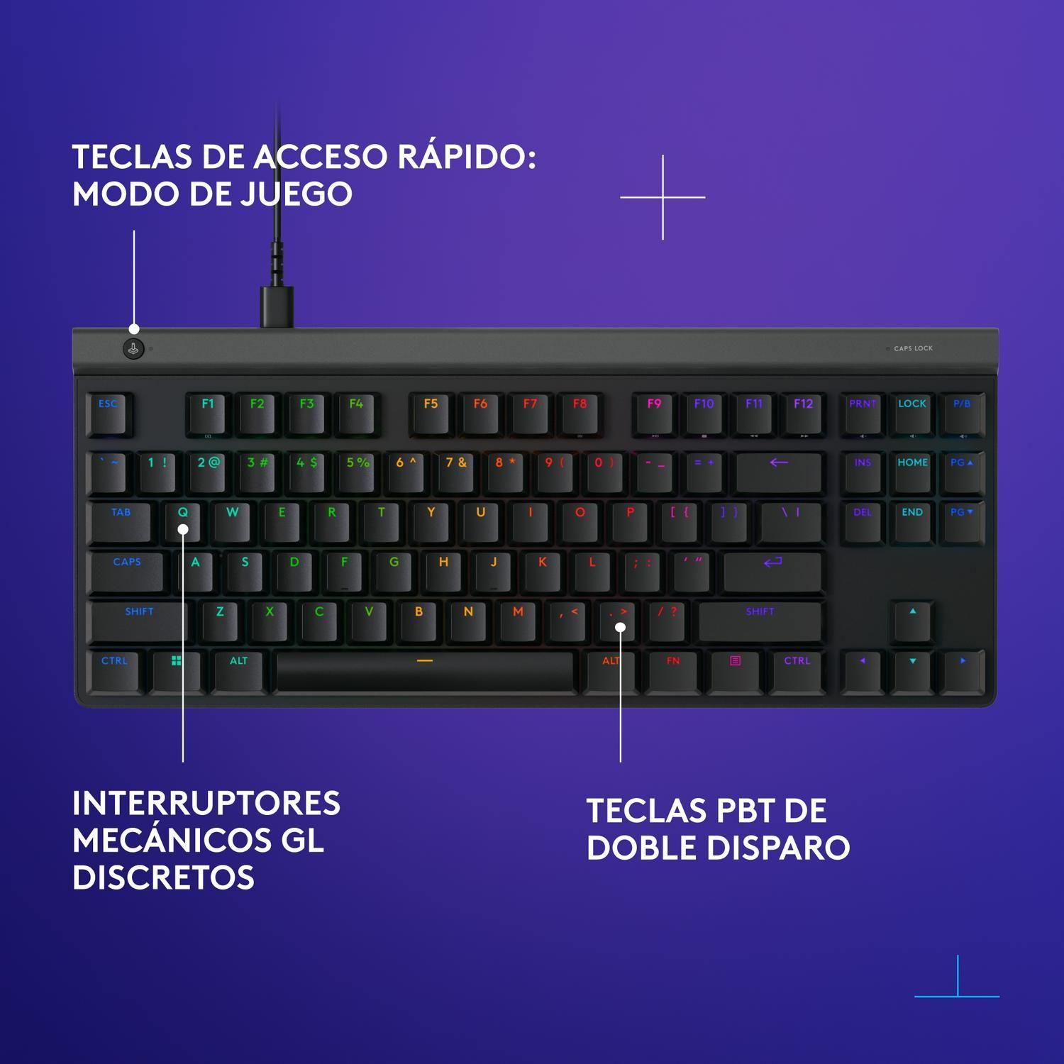 Teclado Gamer Logitech G515 TKL Negro Ingles-6