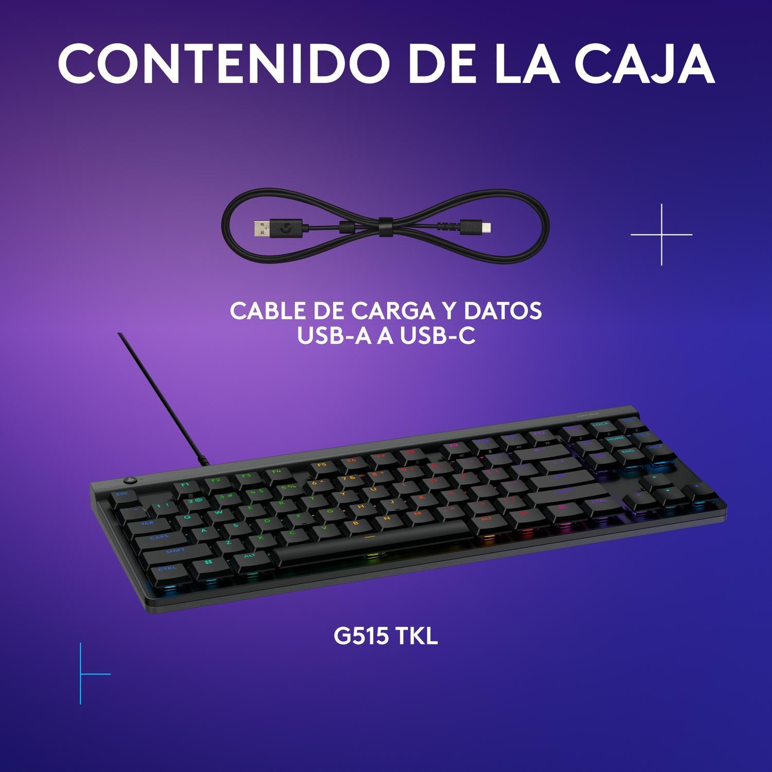 Teclado Gamer Logitech G515 TKL Negro Ingles-7