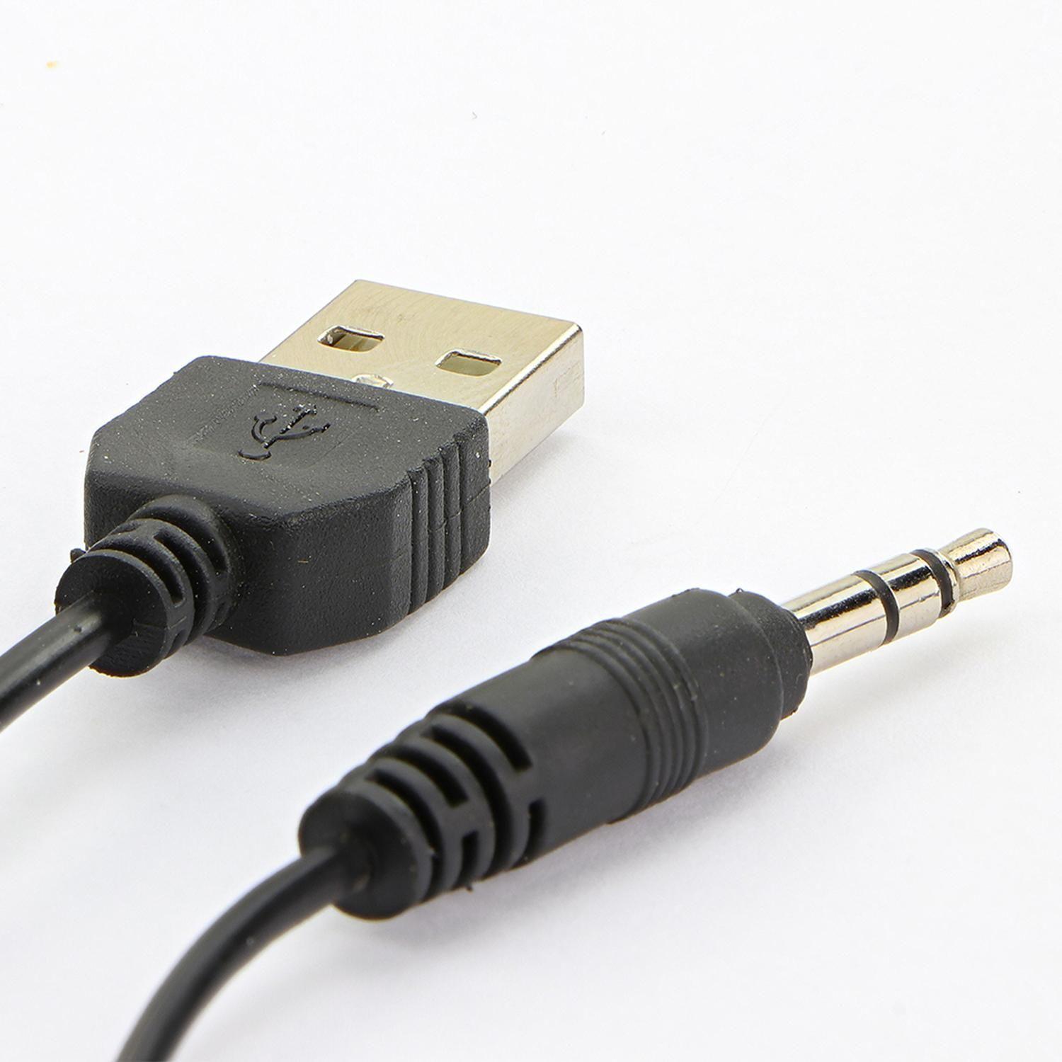 Mini Parlantes USB para PC Cable 3,5mm Xtech XTS-110 Negro-5
