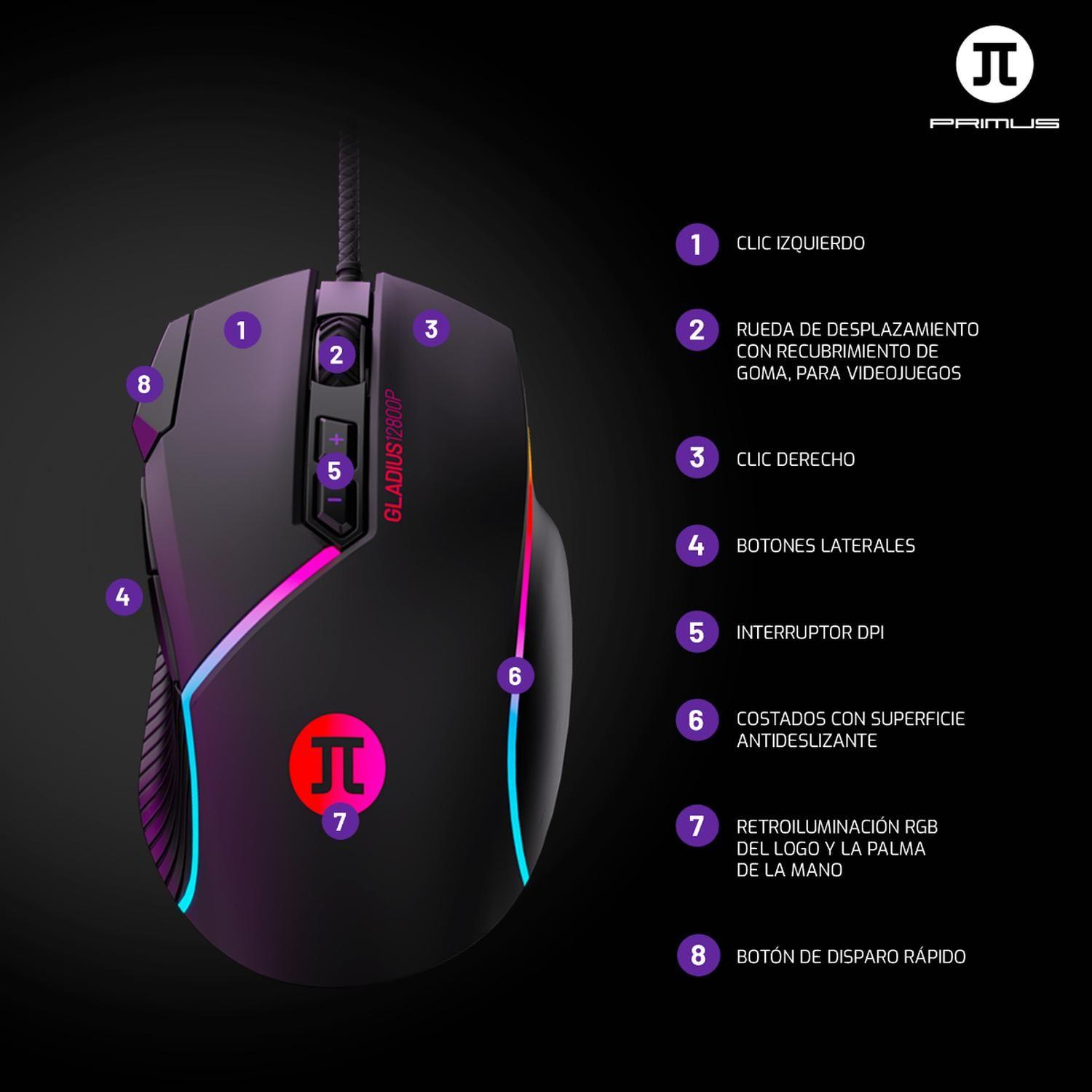 Primus Gaming Mouse Gladius 12800P USB RGB-3