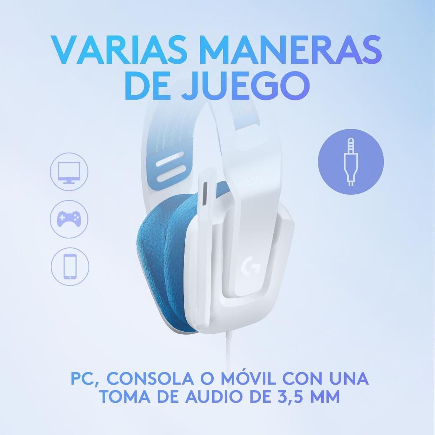 Audifono Gamer Logitech G335 Blanco-2