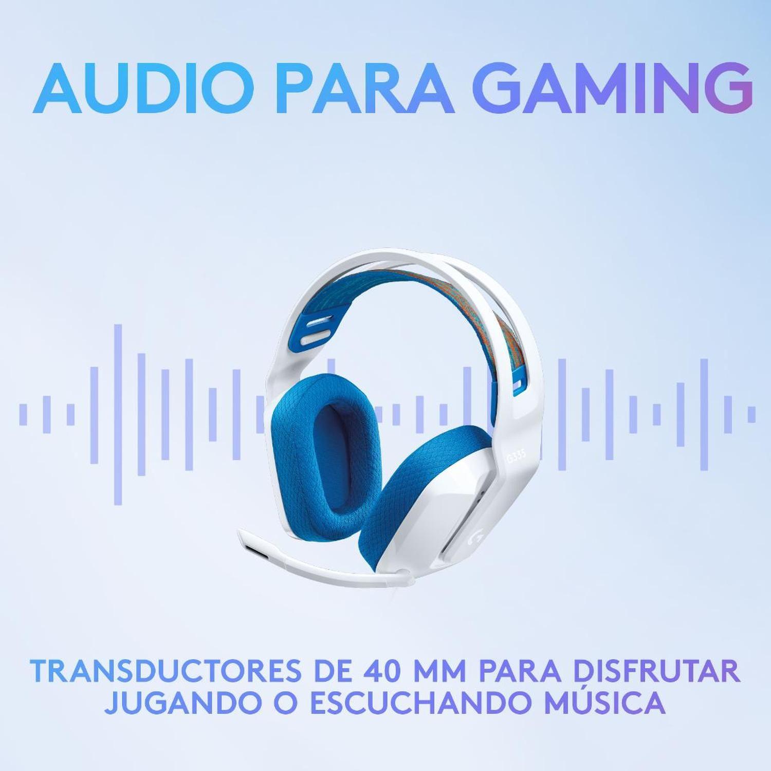 Audifono Gamer Logitech G335 Blanco-9