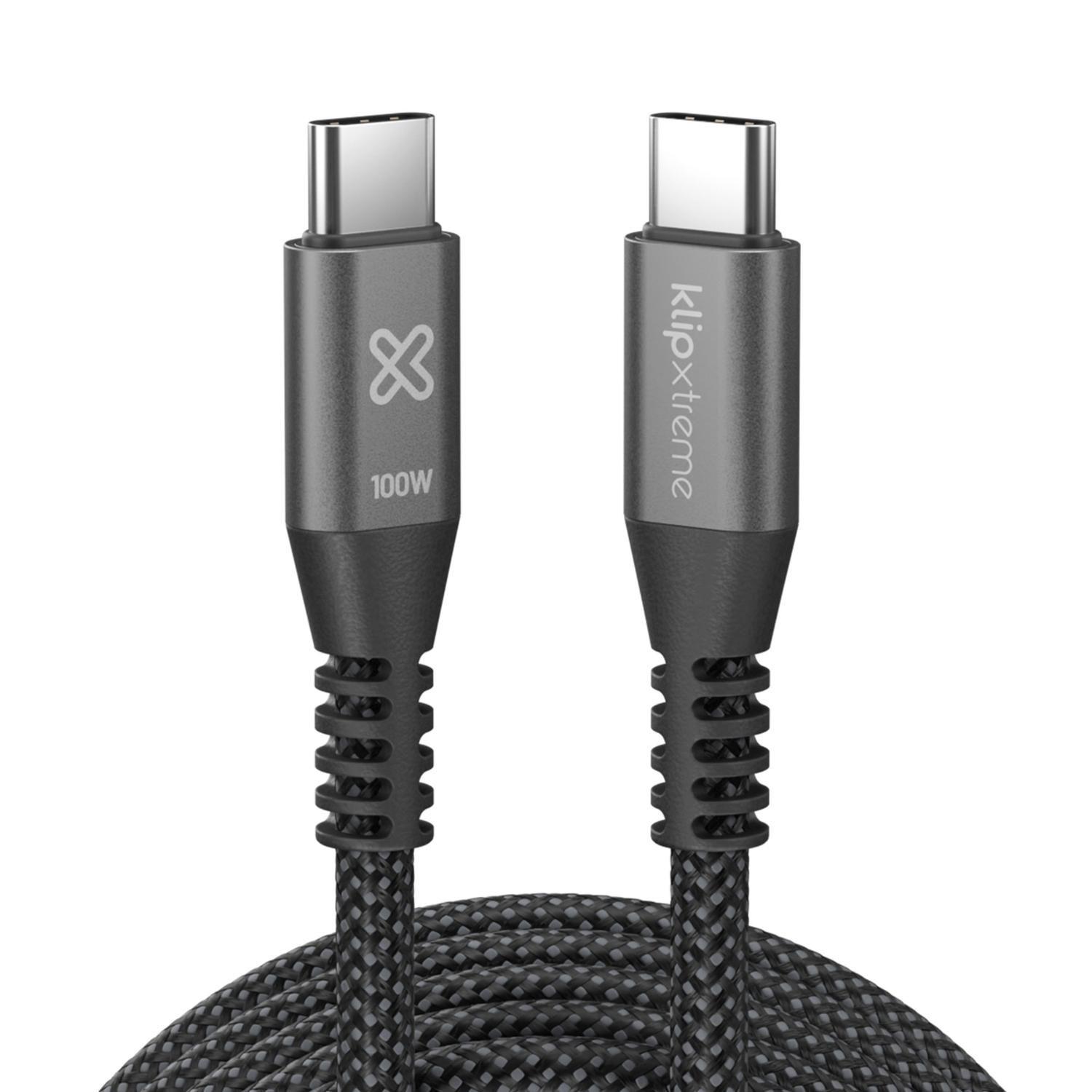 Klip Xtreme Cable Trenzado USB-C PowerGo 550 100W 3m-2