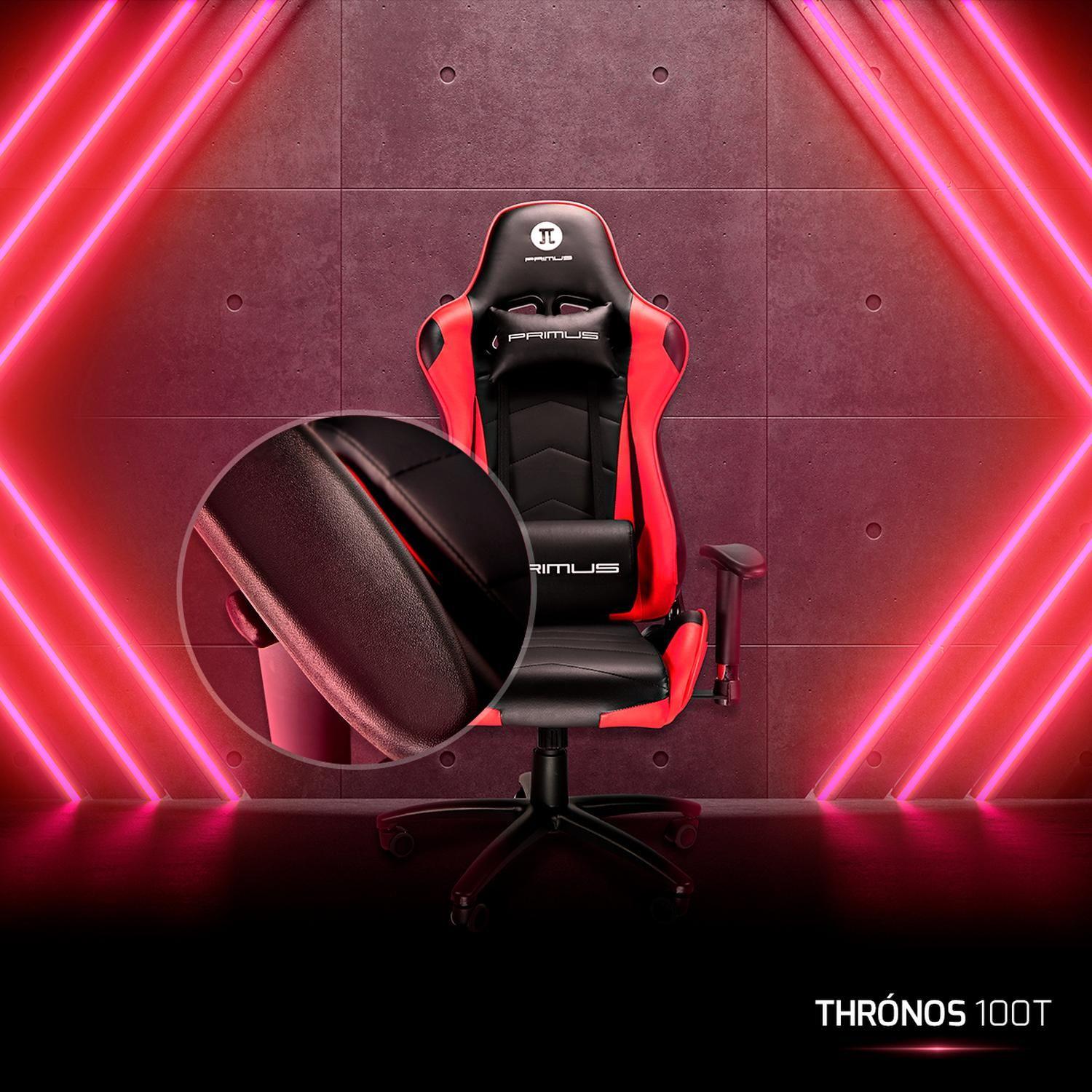 Silla Gamer Primus Gaming THRÓNOS100T rojo-3