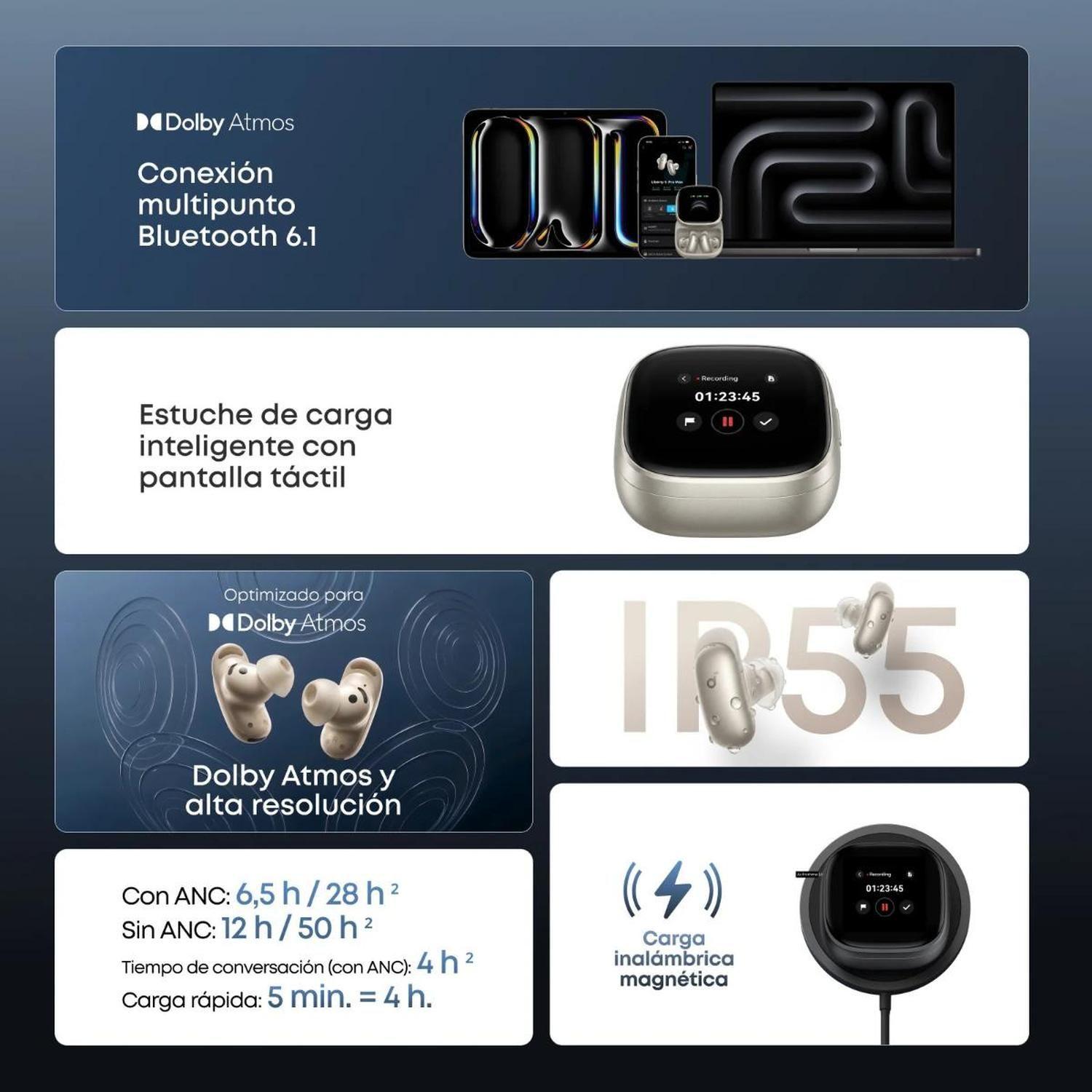 Audifono TWS Soundcore Liberty 5 Pro Max dorado-6