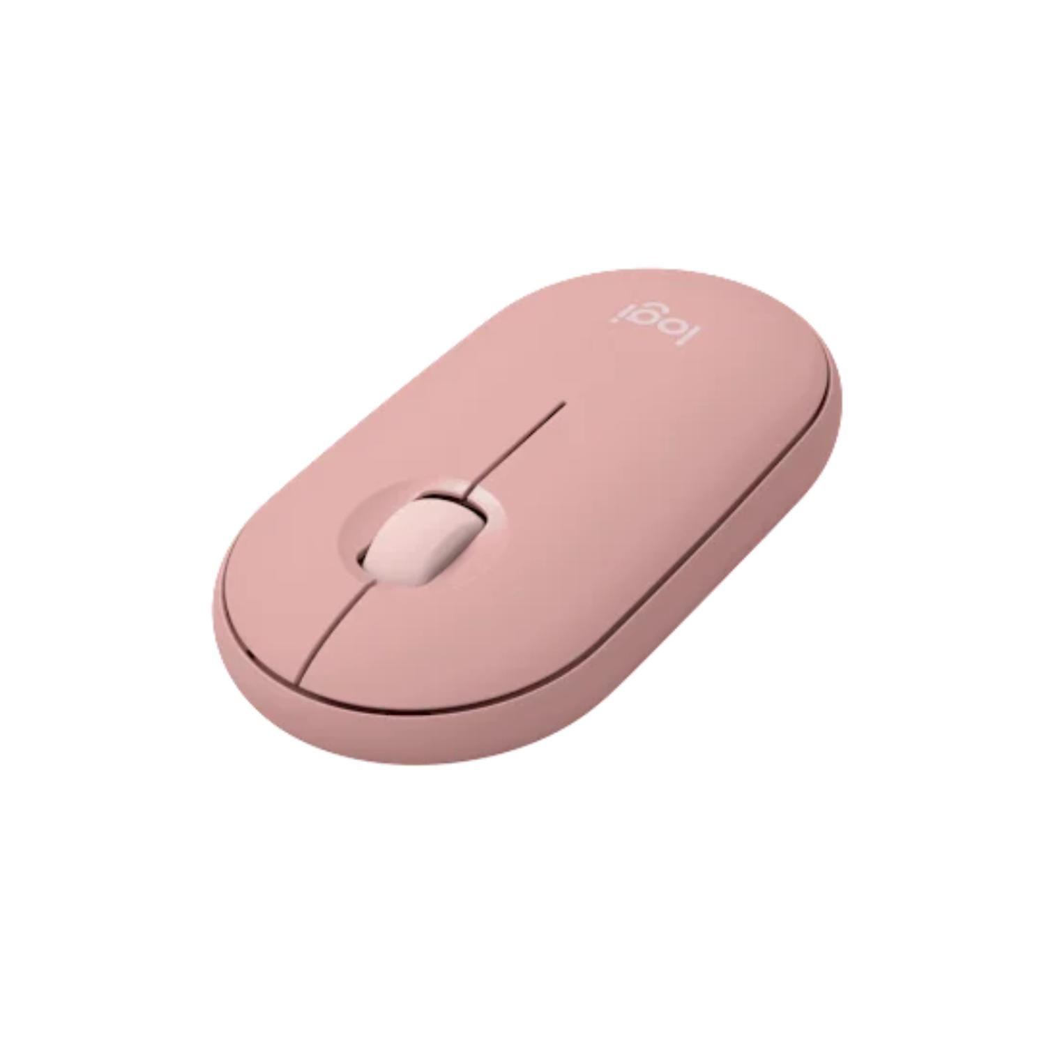 Mouse Bluetooth Logitech Pebble Mouse 2 M350s Rosado-1