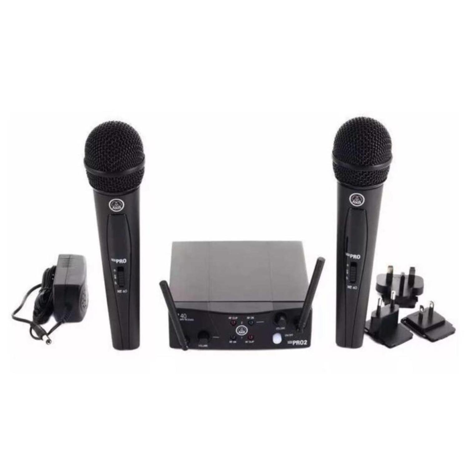 Micrófono Inalámbrico Vocal Doble AKG WMS40 Mini BD US25A/C-3