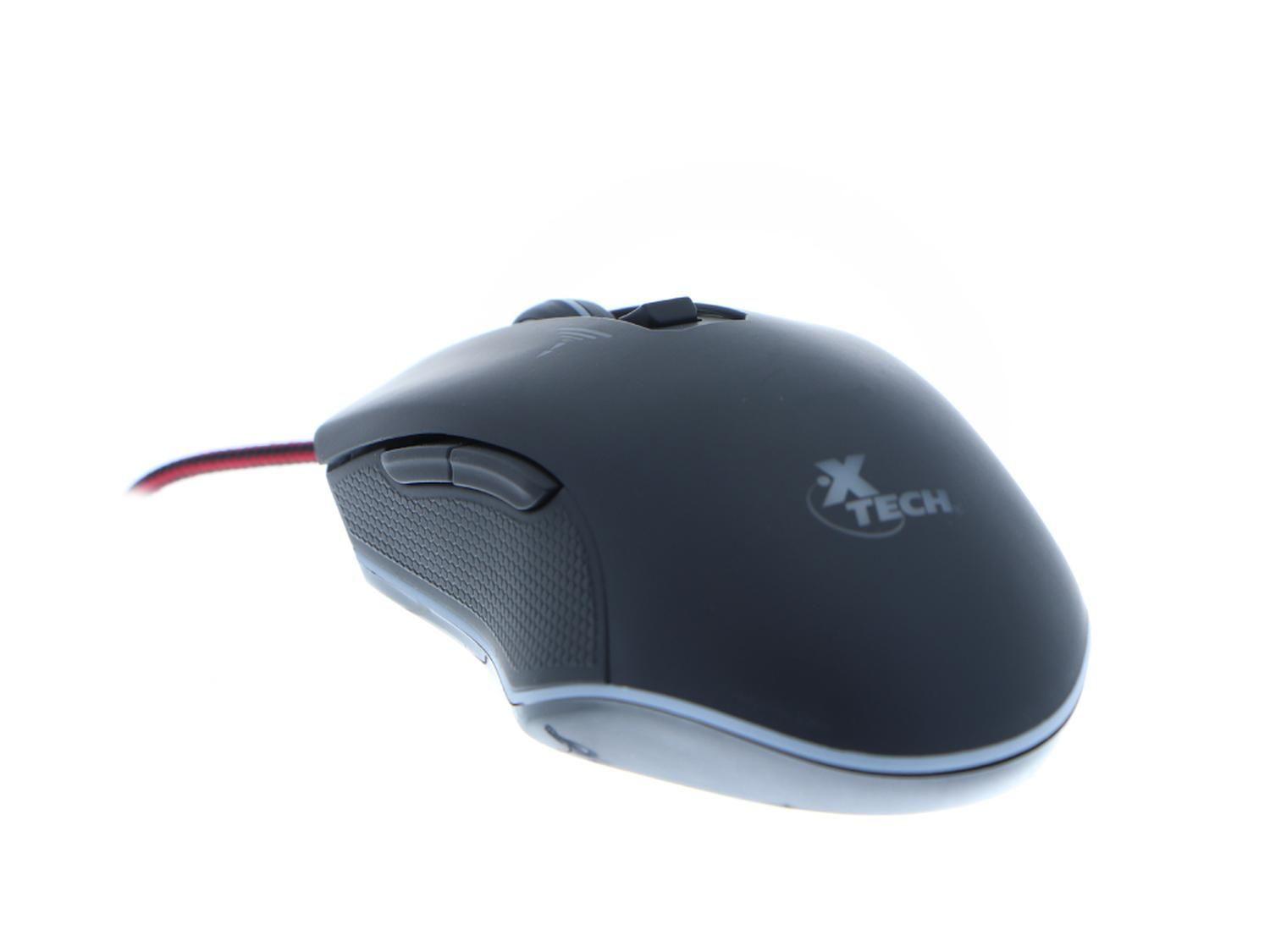 Mouse Gamer Xtech USB 6Bot LED 4Col 3200dpi XTM-710-1