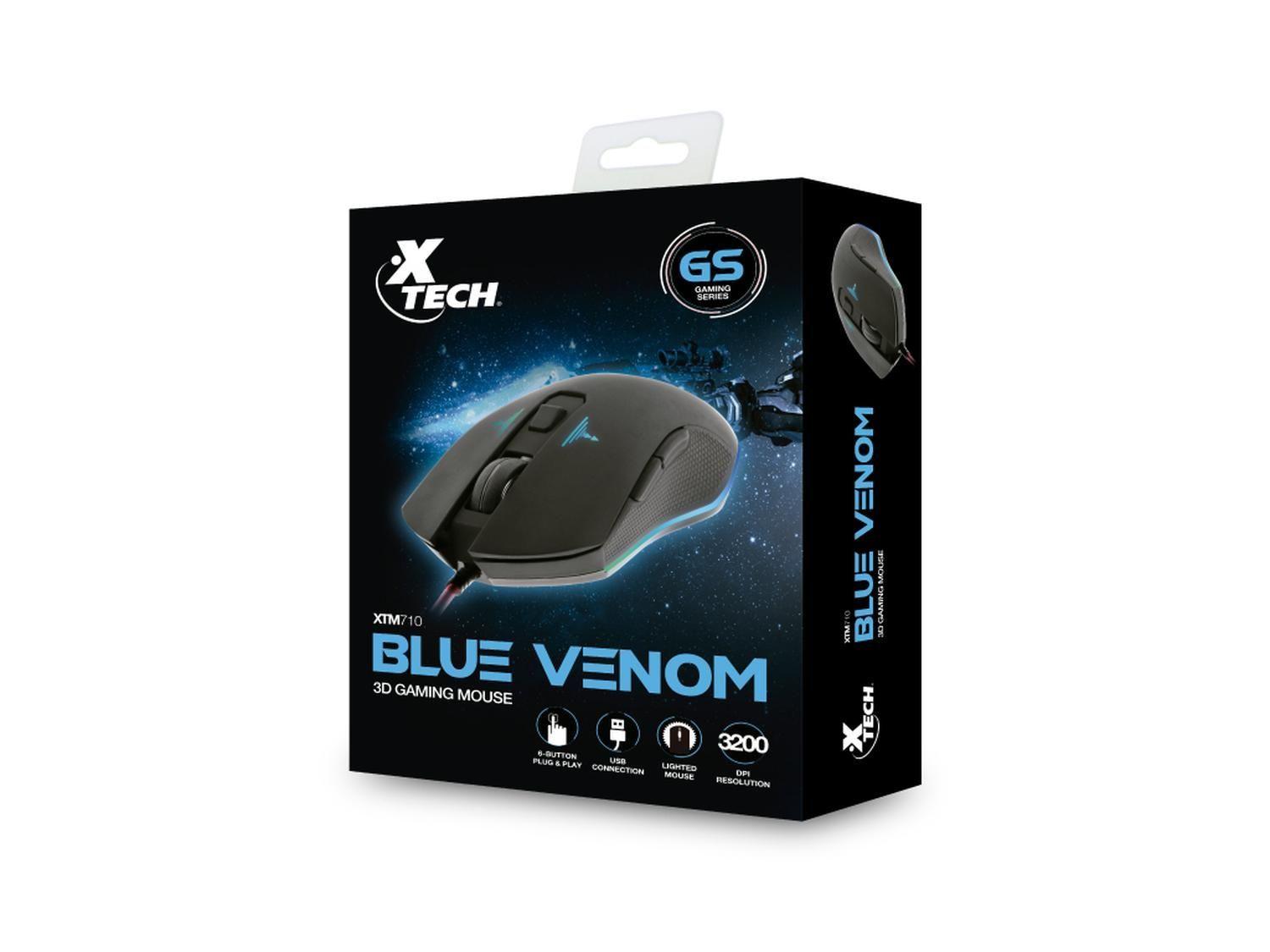 Mouse Gamer Xtech USB 6Bot LED 4Col 3200dpi XTM-710-7