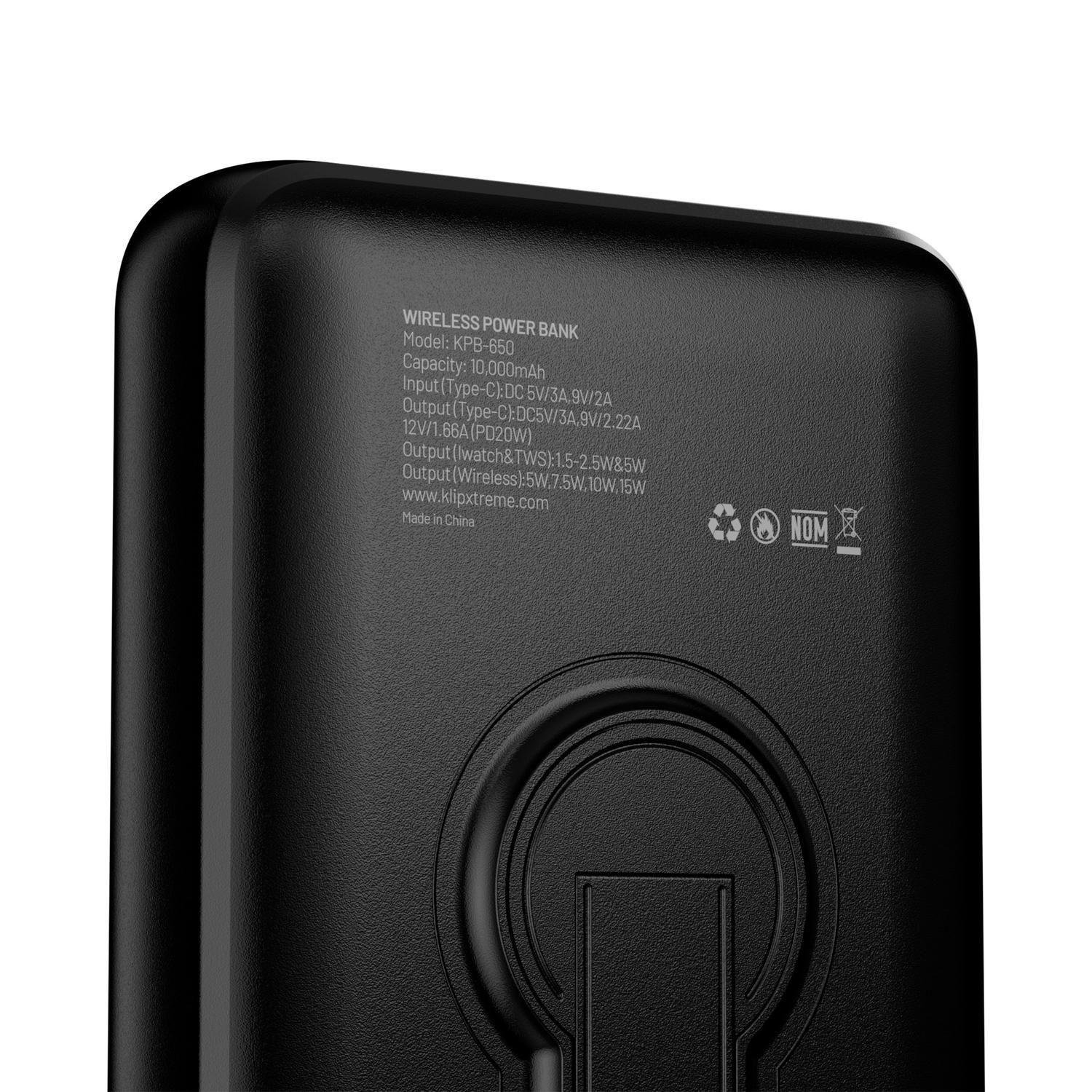 Klipxtreme Powerbank pantalla magnética WLSS Charg 10.000mAh-4