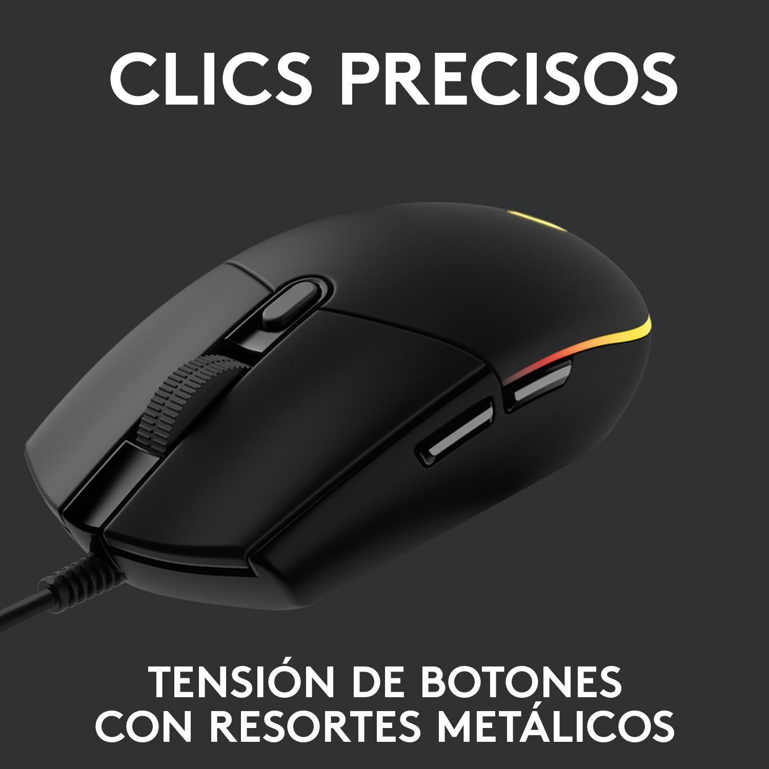Mouse Gamer Logitech G203 Lightsync Negro-5