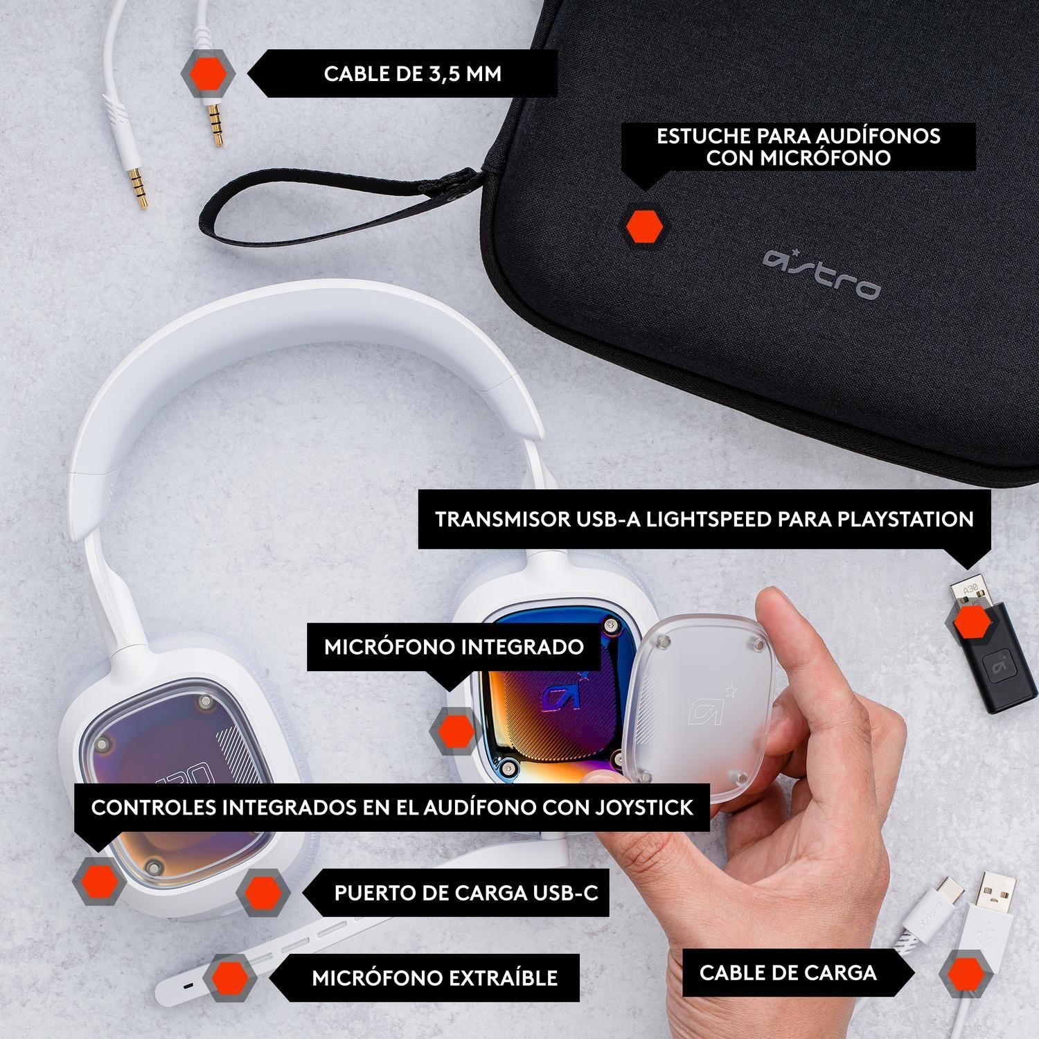 Audifono Gamer Inalambrico Astro A30 PS Blanco-6