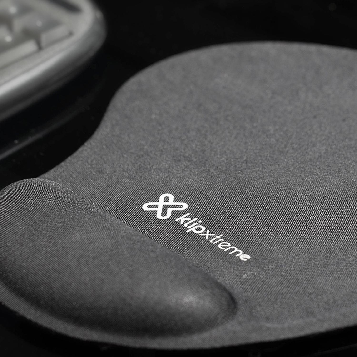 MousePad Ergonómico con Gel KlipXtreme KMP-100B Negro-3
