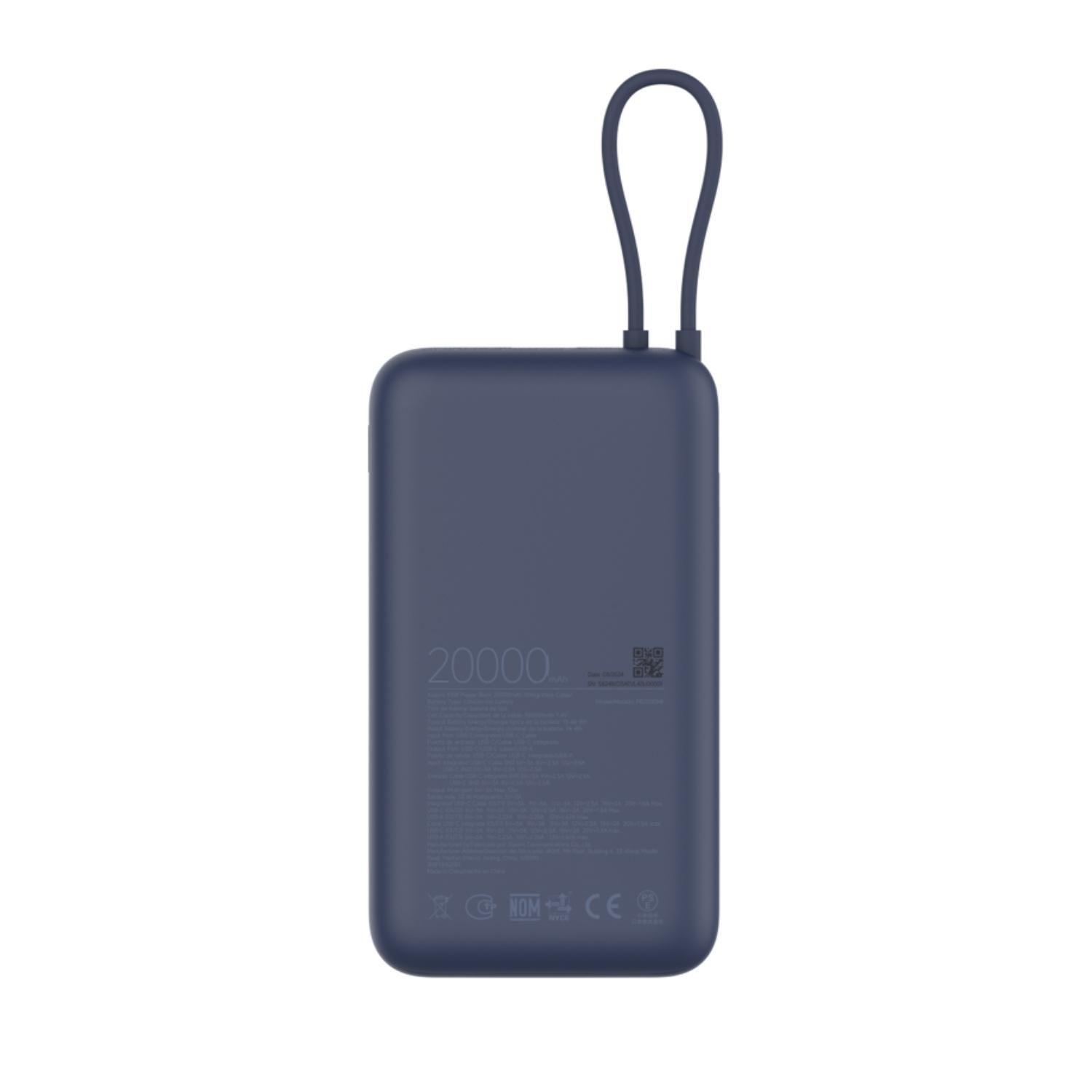 Power Bank Xiaomi 33W 20000mAh (Cable Integrado) Blue-2