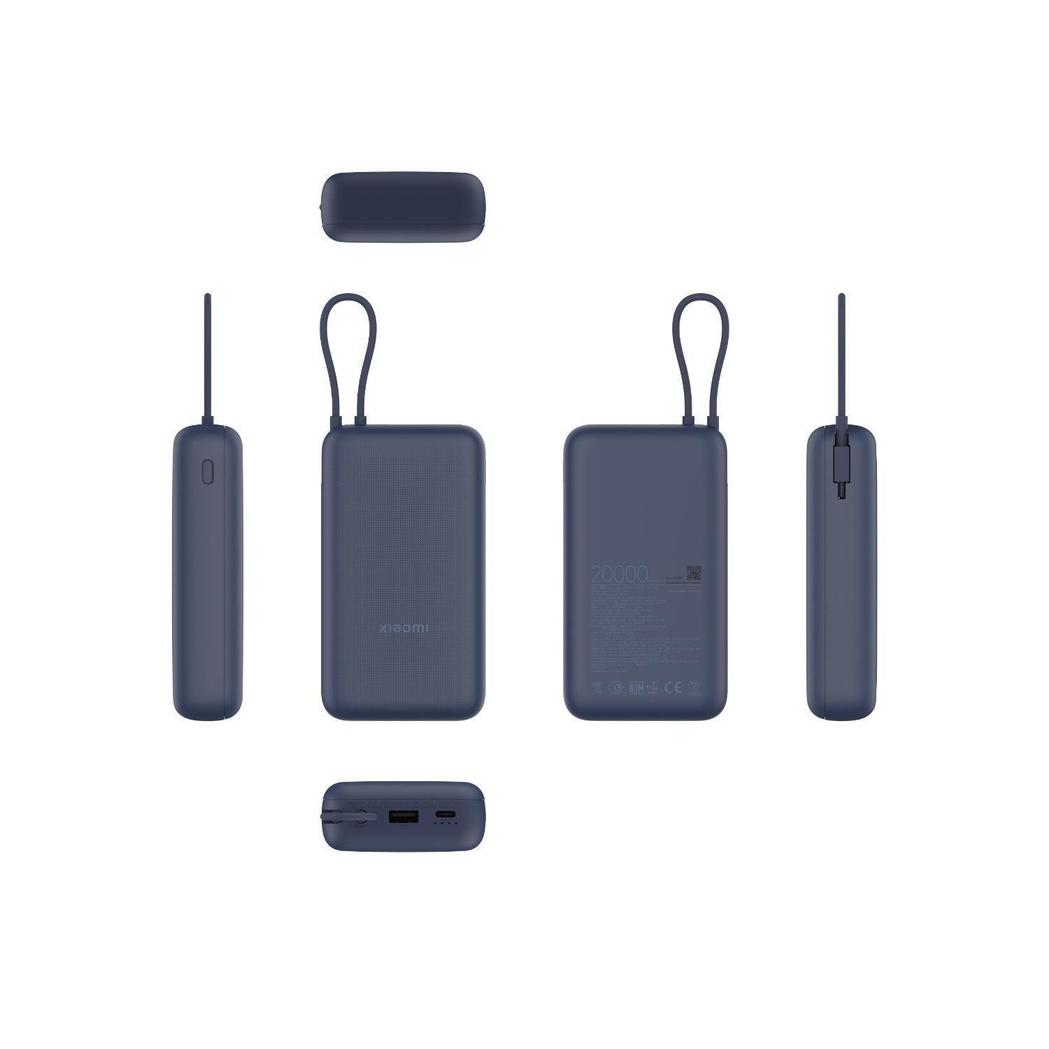 Power Bank Xiaomi 33W 20000mAh (Cable Integrado) Blue-5