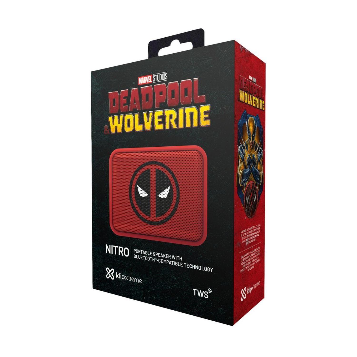 Parlante Bluetooth Portátil Klip Xtreme Nitro Deadpool KBS-025MD-D-5