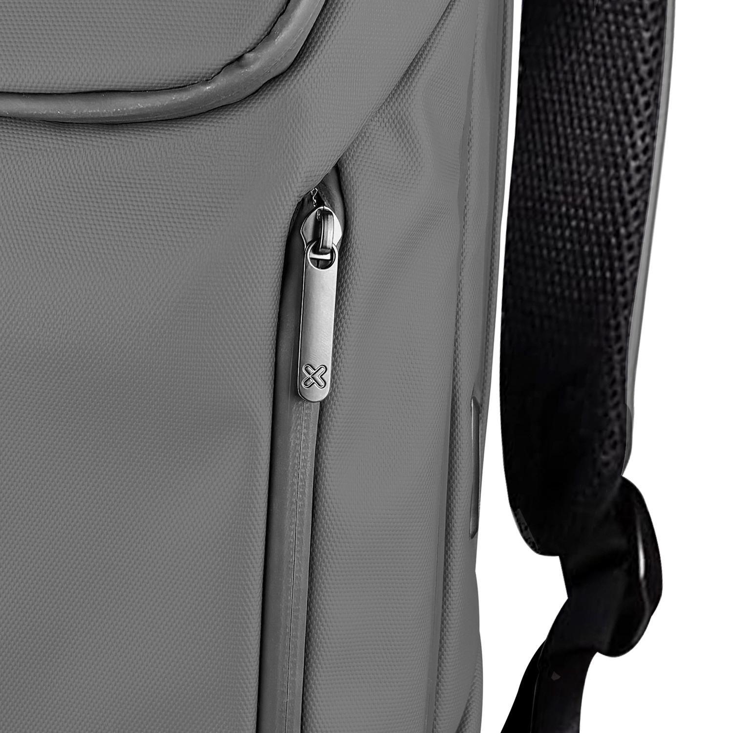 KX Bkpk Portátil KNB-905GR 15.6 puertos USB negros Wtr repelente-2