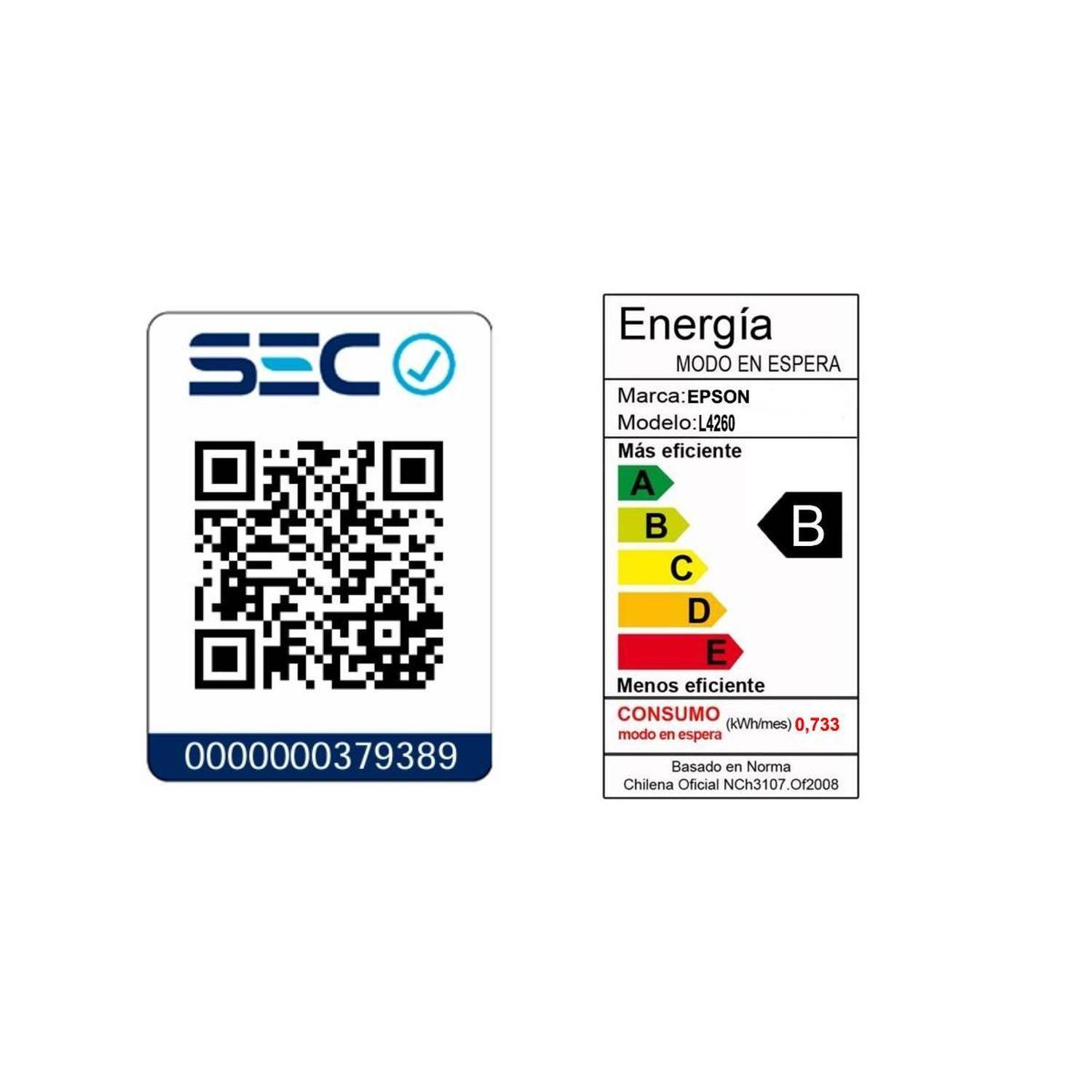 Impresora Epson Ecotank L4260 Multifunción 3en1 Duplex Wi-fi-6