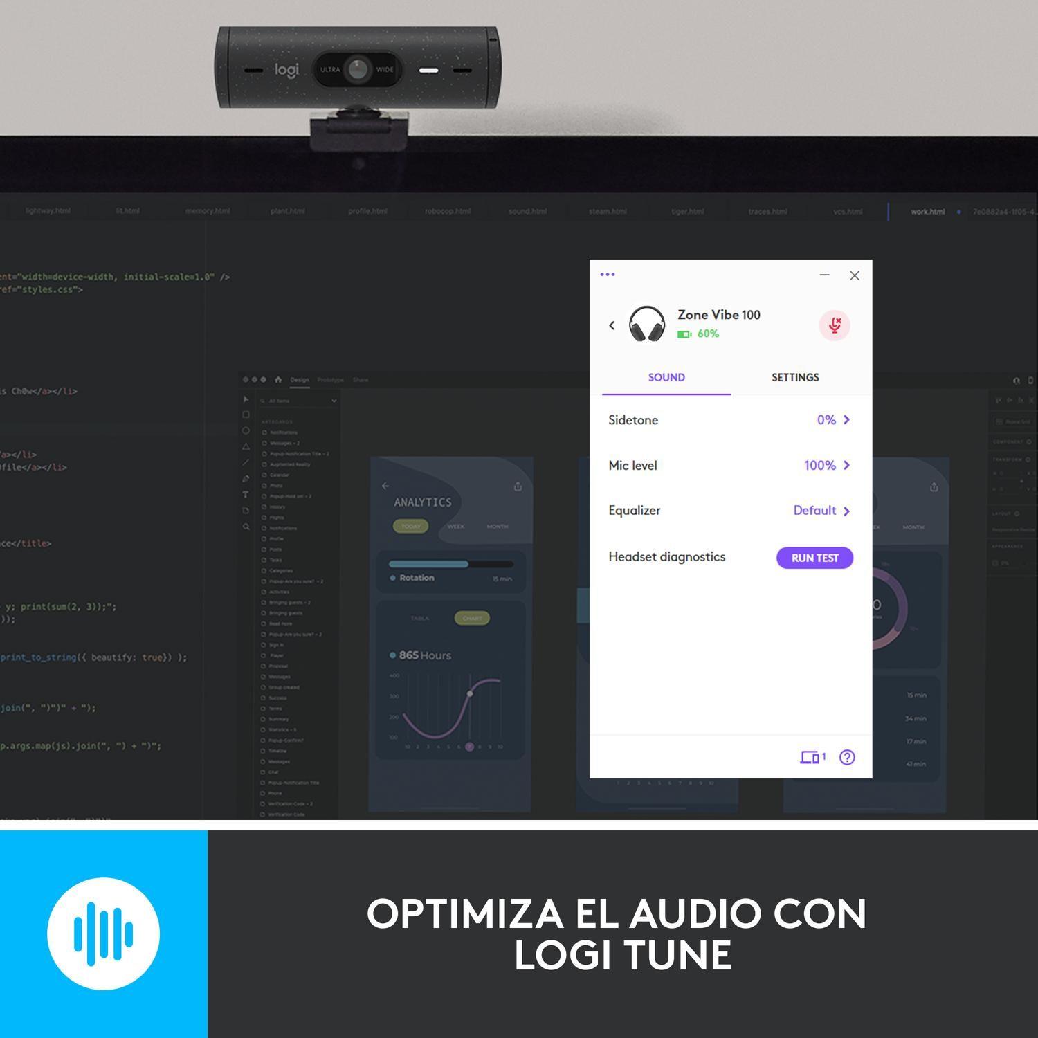 Audifonos Logitech Zone Vibe 100 - Gris-9