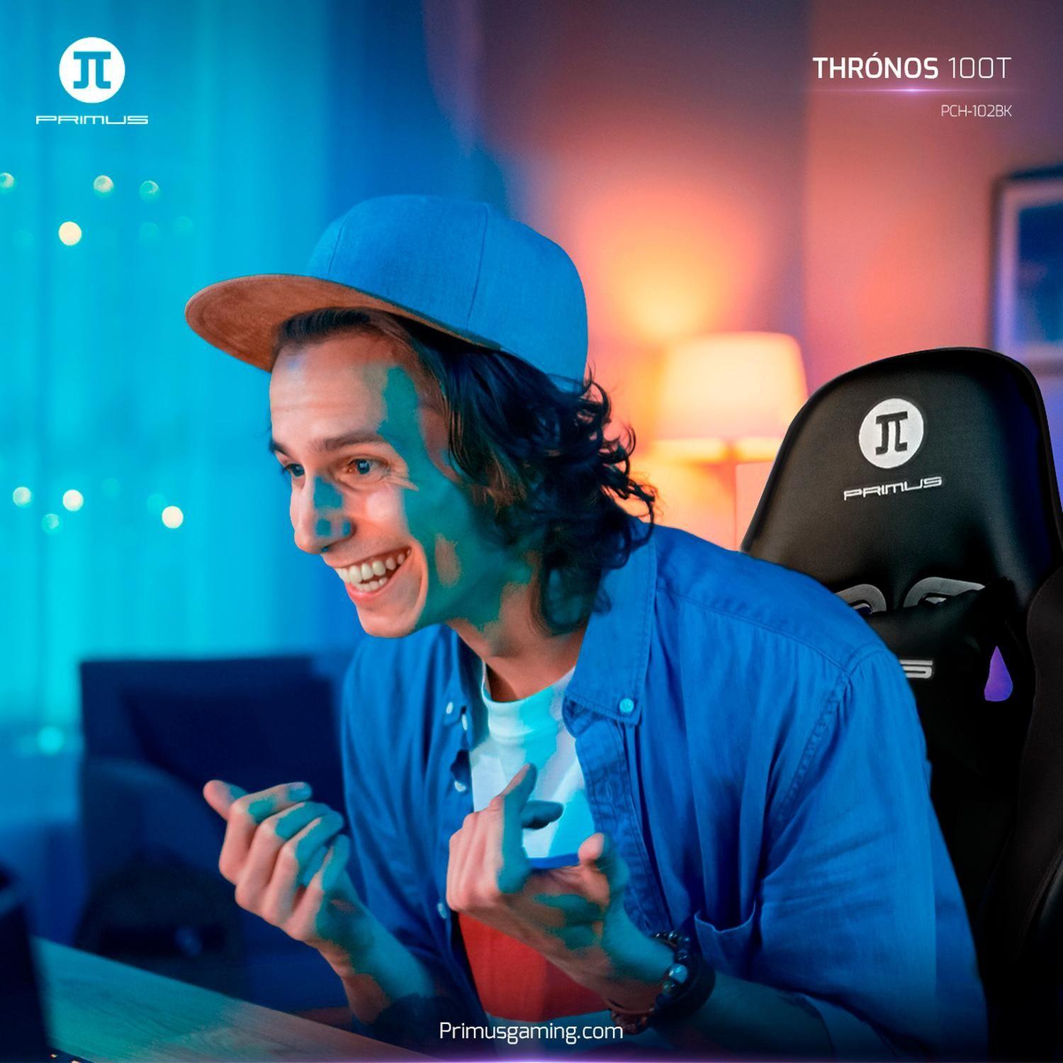 Silla Gamer Primus Gaming THRÓNOS100T  azul negro-3