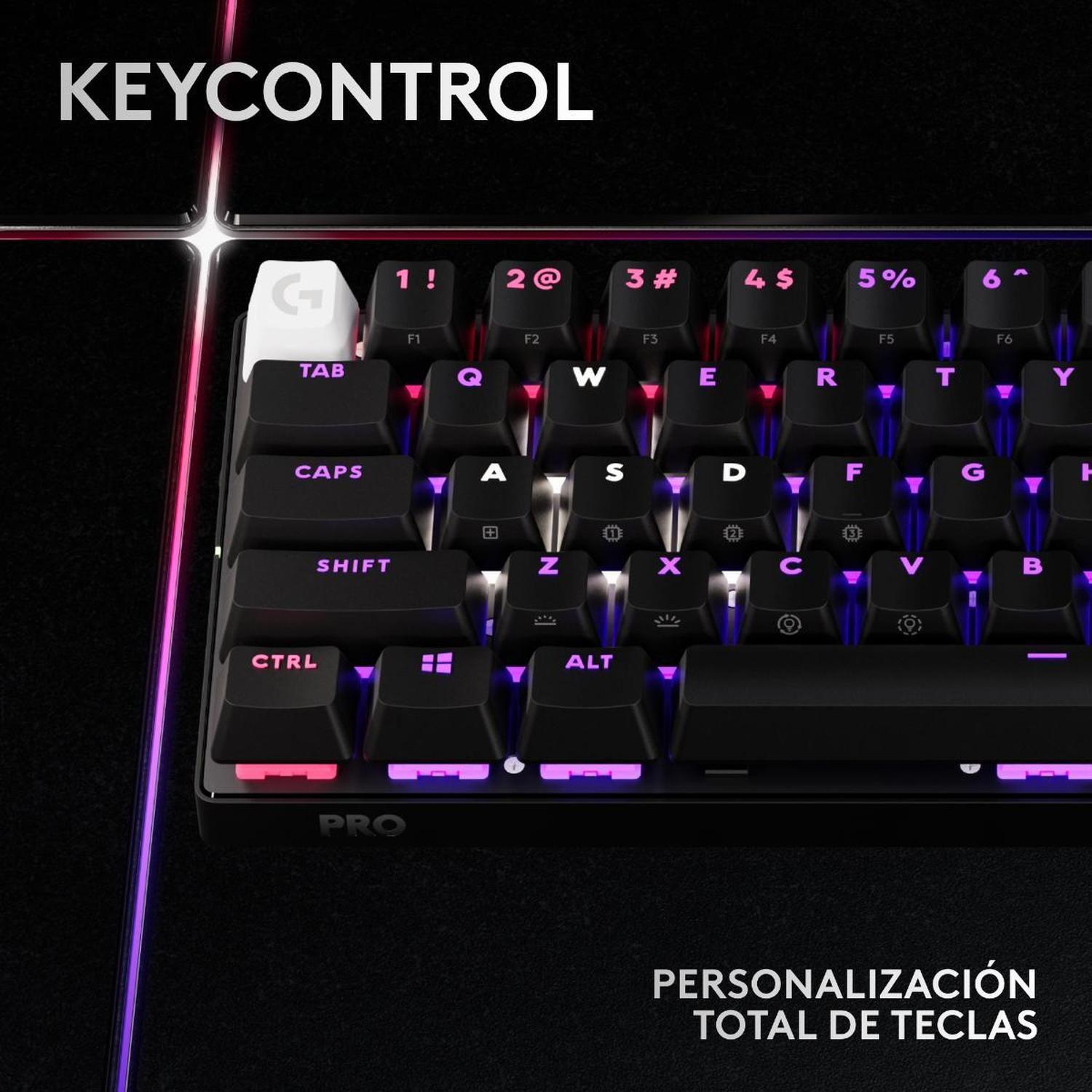 Teclado Gamer Inalambrico Logitech G PRO X60 Tactil Lightspeed Negro Ingles-3