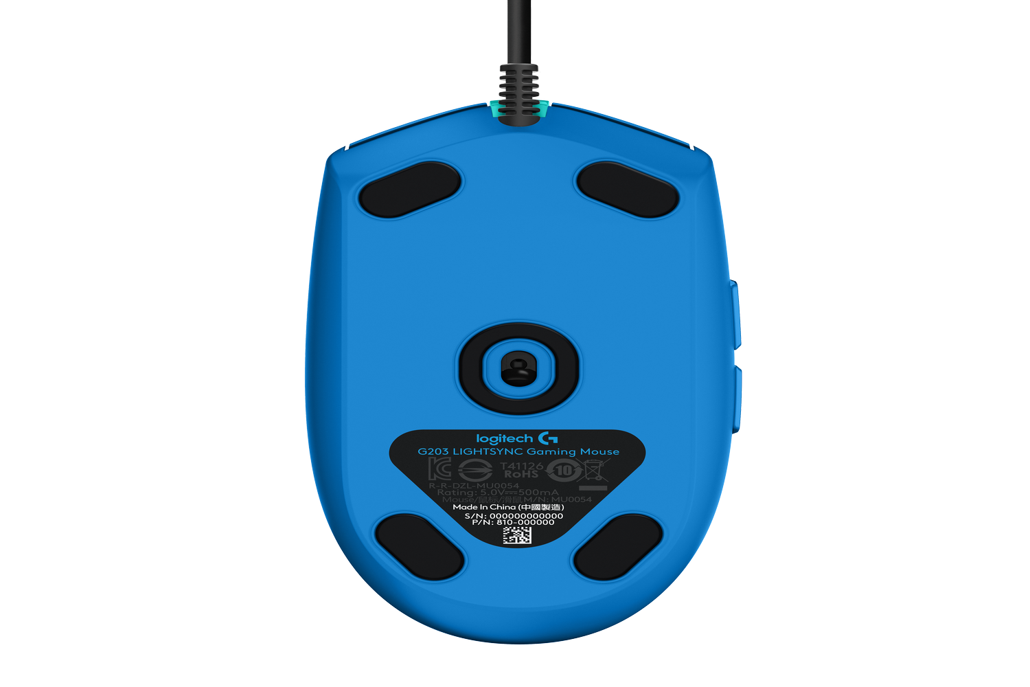 Logitech mouse G203 Lightsync RGB USB 6 botones-3