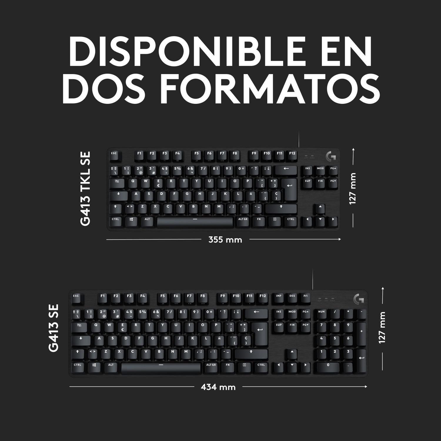 Teclado Gamer Logitech G413 SE Mecanico Ingles-5