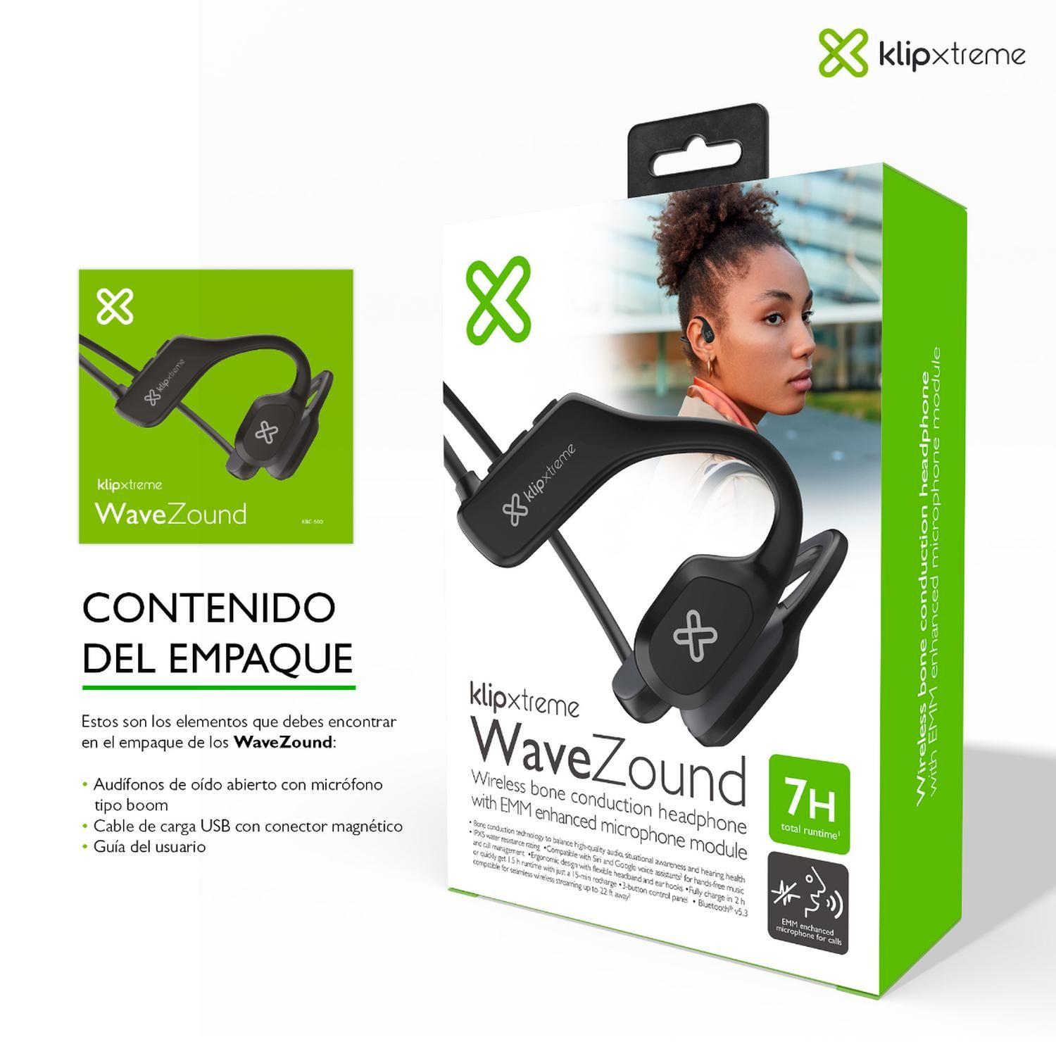 Klip Xtreme Audifonos Bone Conduction WaveZound KBC-500-6