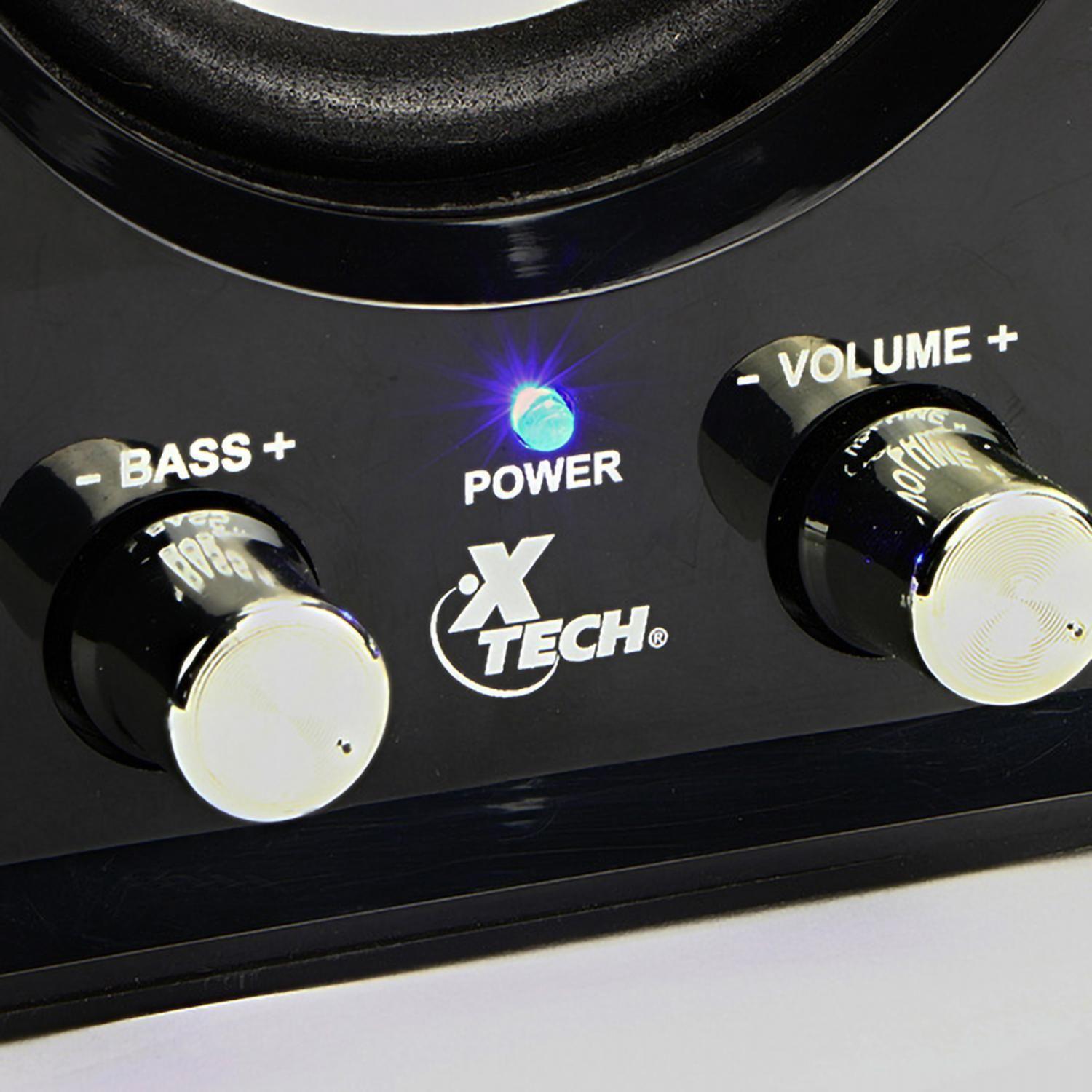 Parlantes PC 2.1 USB para PC USB+SD Xtech XTS-375BK Negro-3
