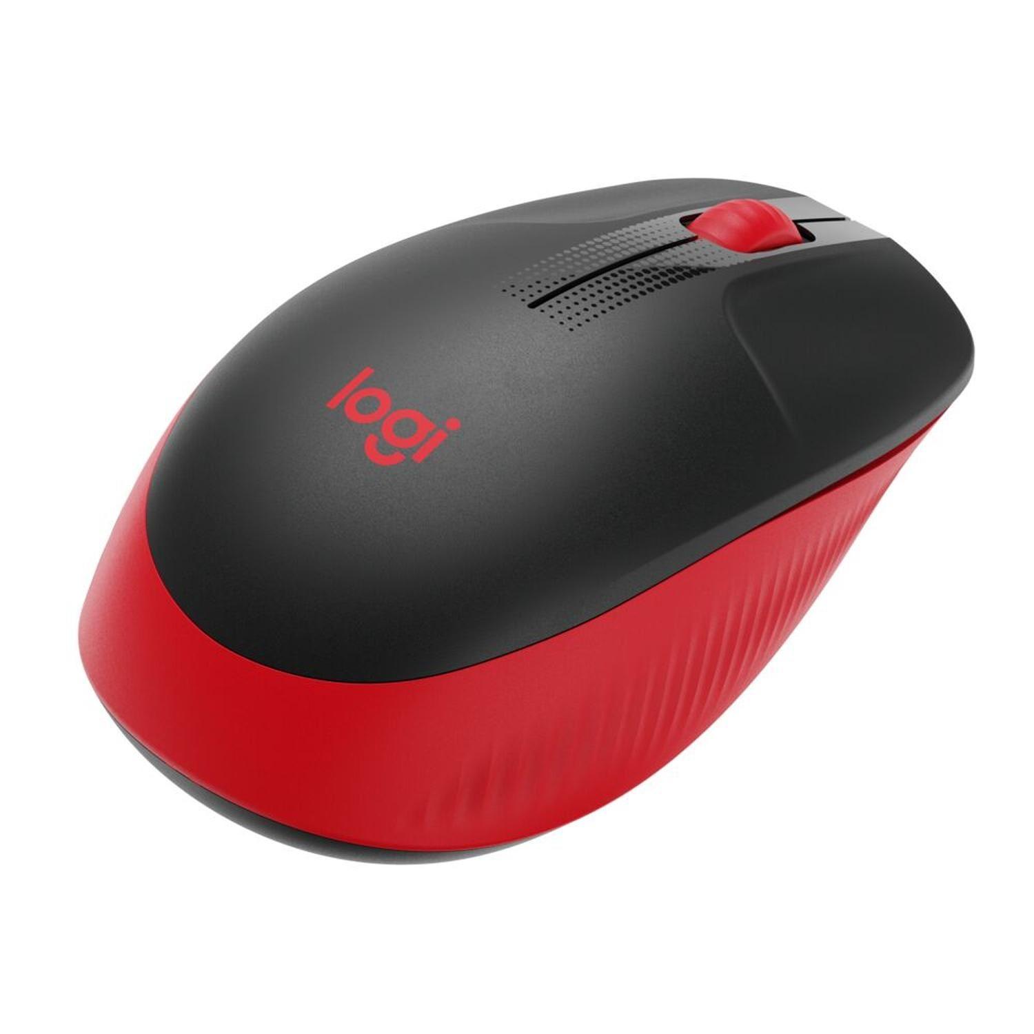 Mouse Inalambrico M190 Negro/Rojo-0