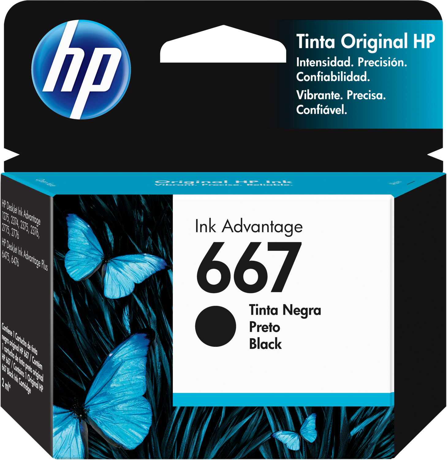 Cartucho de Tinta HP 667 Negro-0