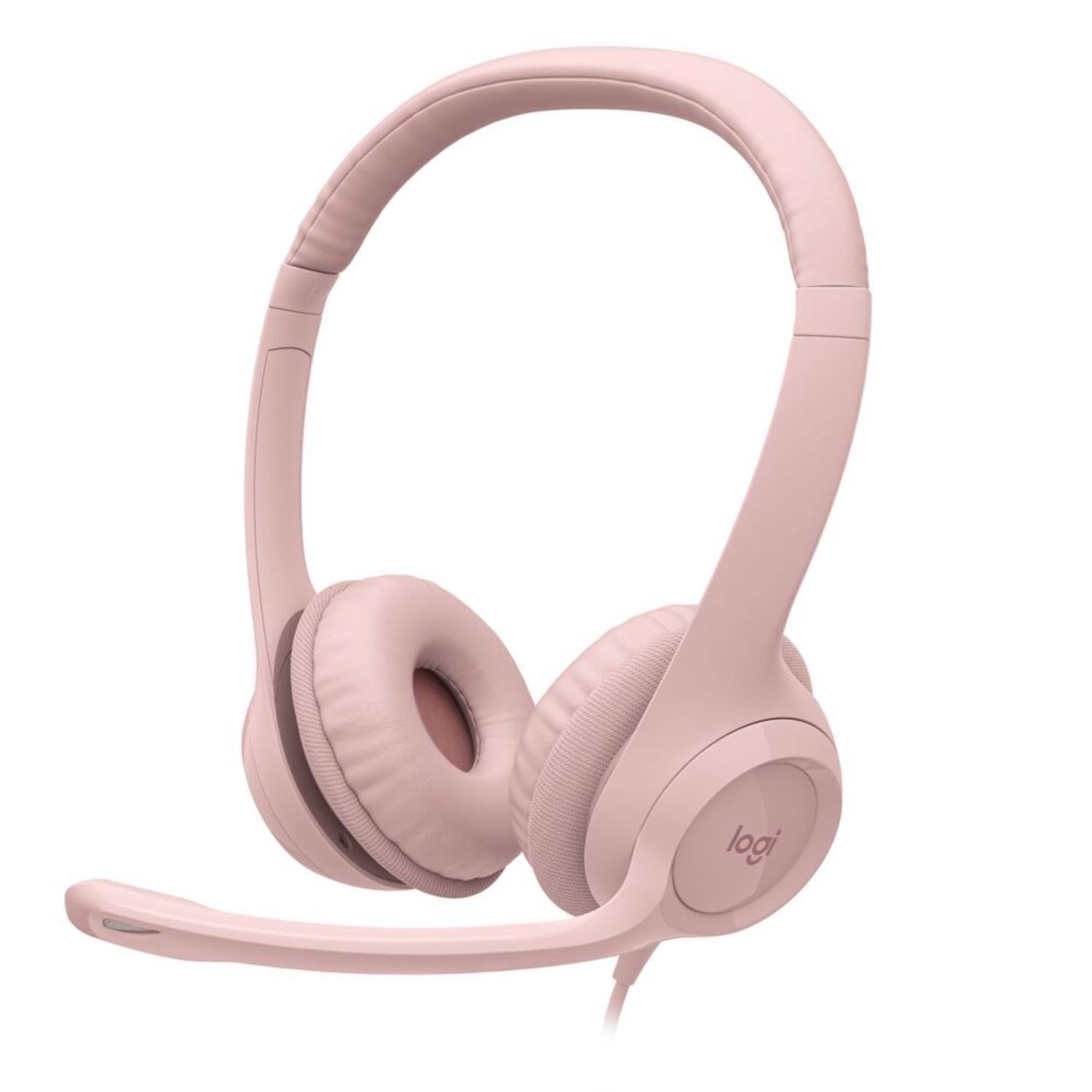 Logitech Audifono H390 Rosado-0
