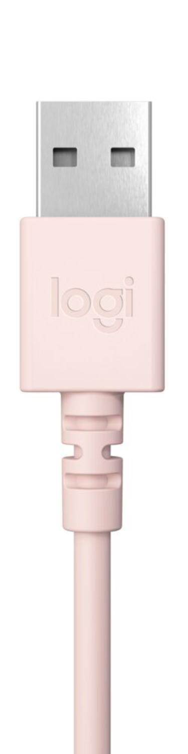 Logitech Audifono H390 Rosado-5