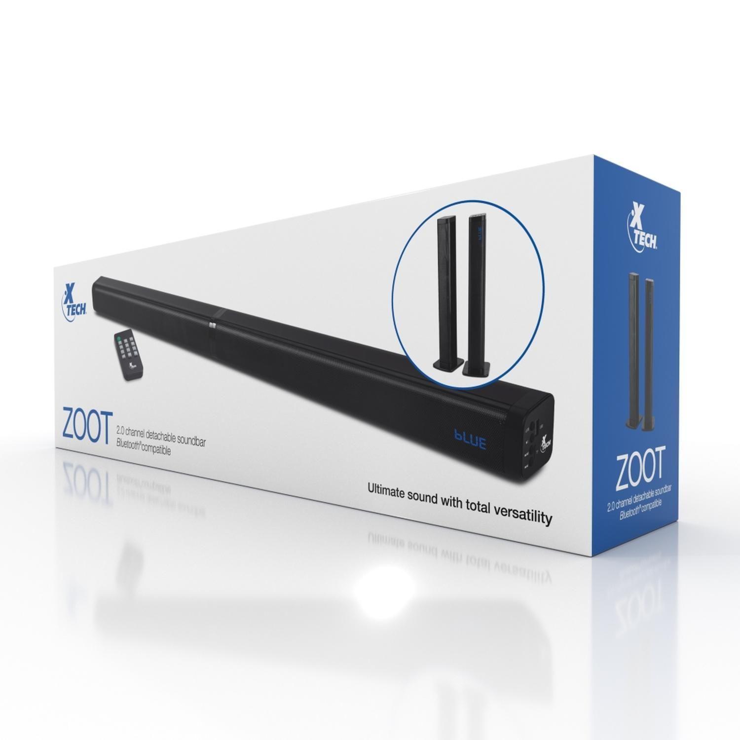 Soundbar Xtech 2.0 Bluetooth 60W desmontable XTS-810 Negro-7