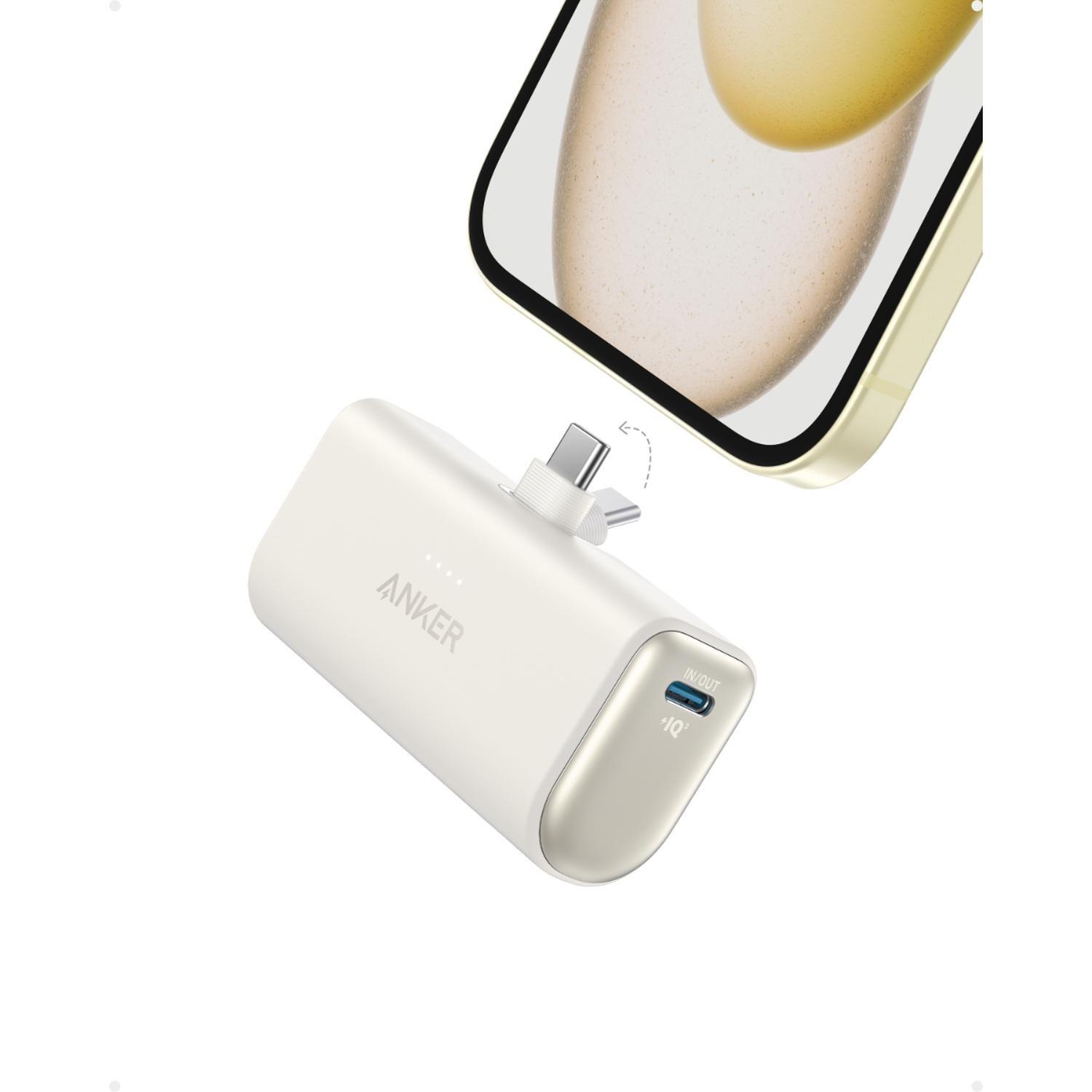 Powerbank Nano Batería Externa Anker 5.000 mAh USB-C Blanco-1