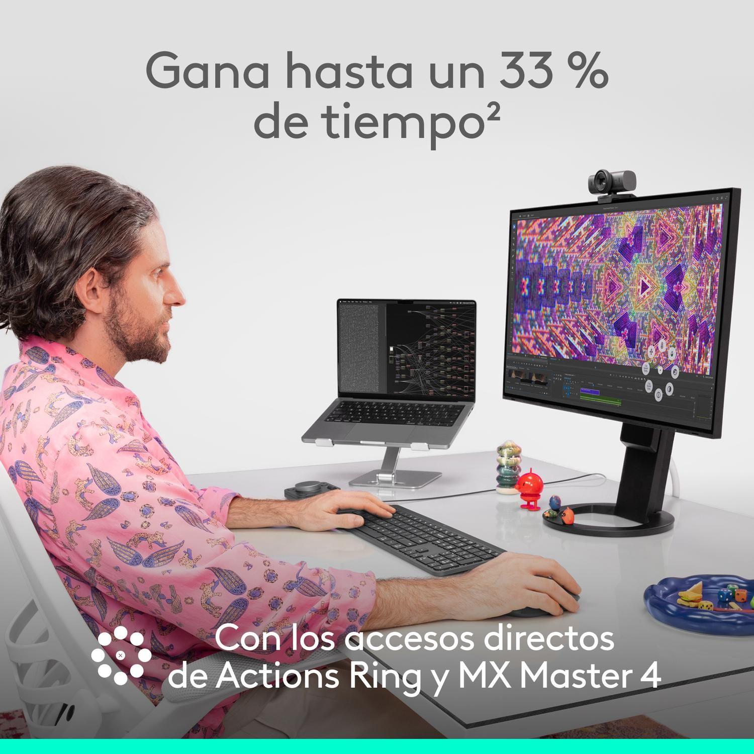 Mouse Inalambrico Logitech MX Master 4 Grafito-2