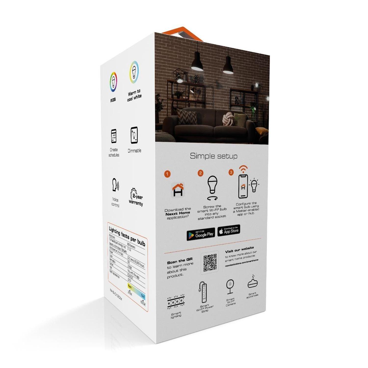 Ampolleta E27 LED Wi-Fi Multicolor 9W 800lm Matter-4